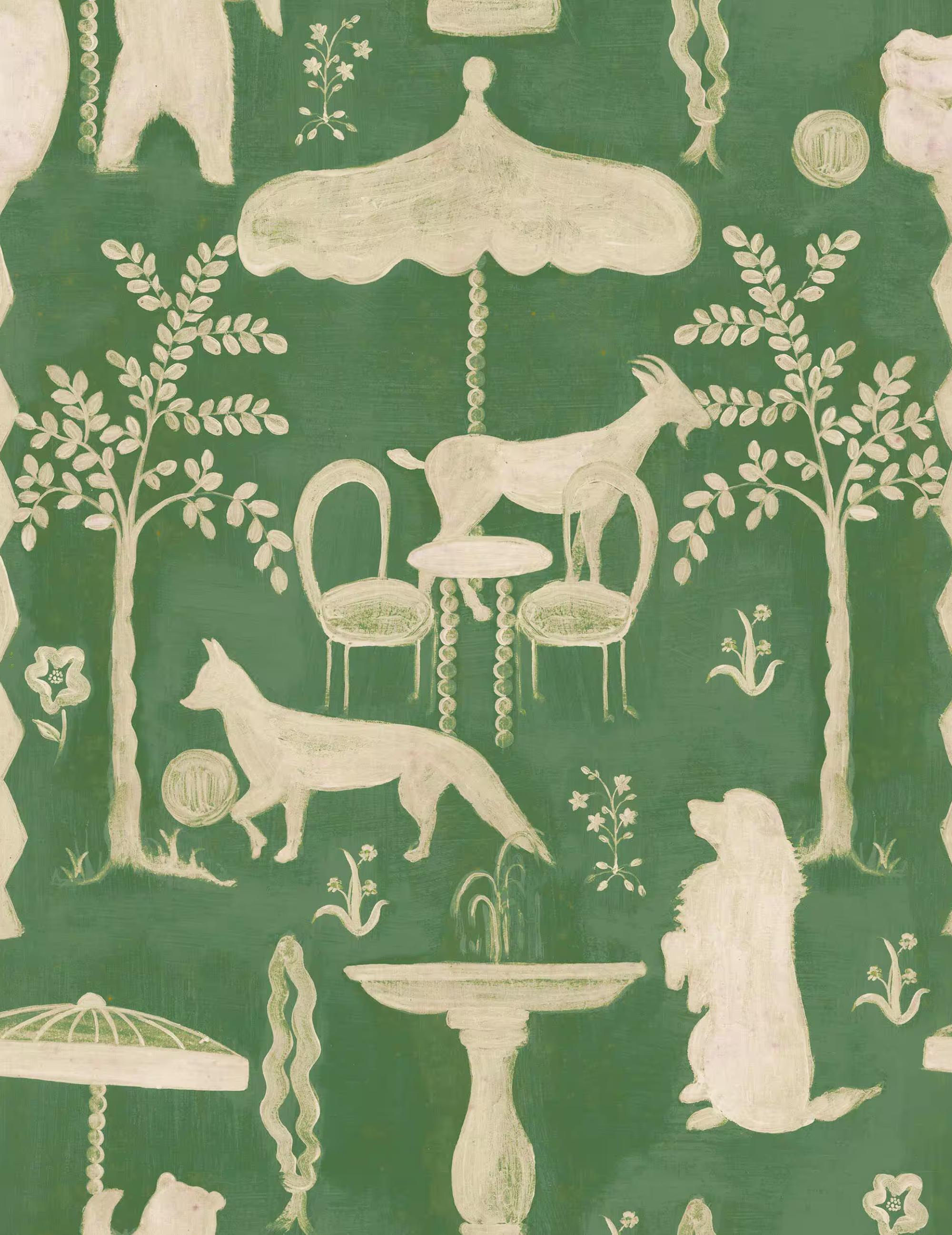 Wandtapete The Hidden Realm Emerald