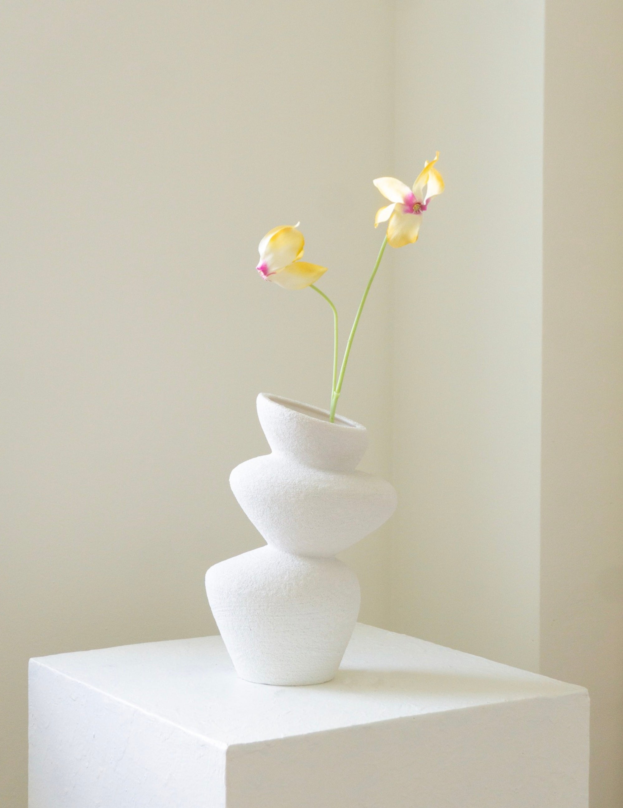 Kunstblume Alpenveilchen Gelb