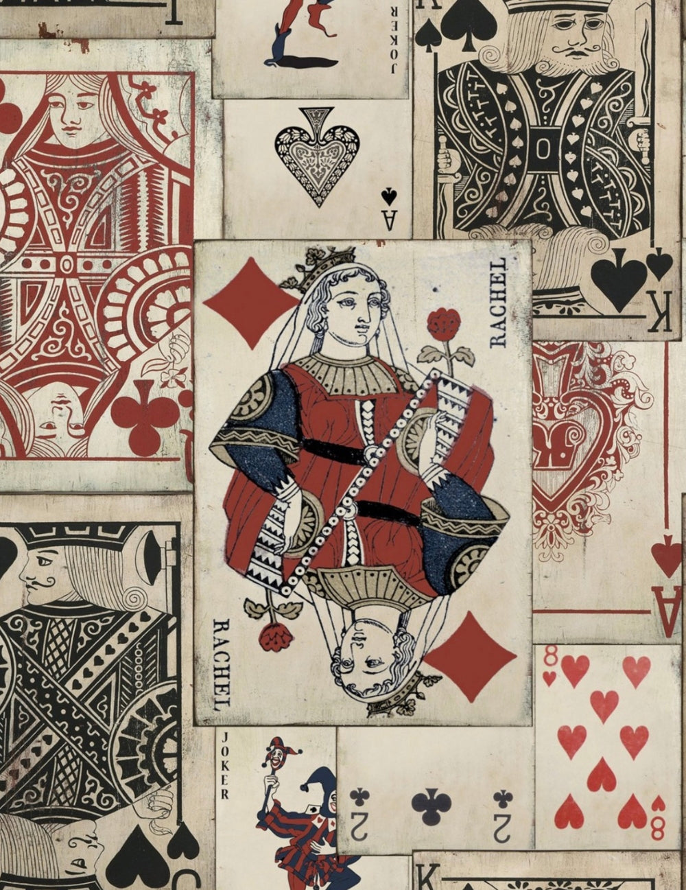 Wandtapete Playcards Premium