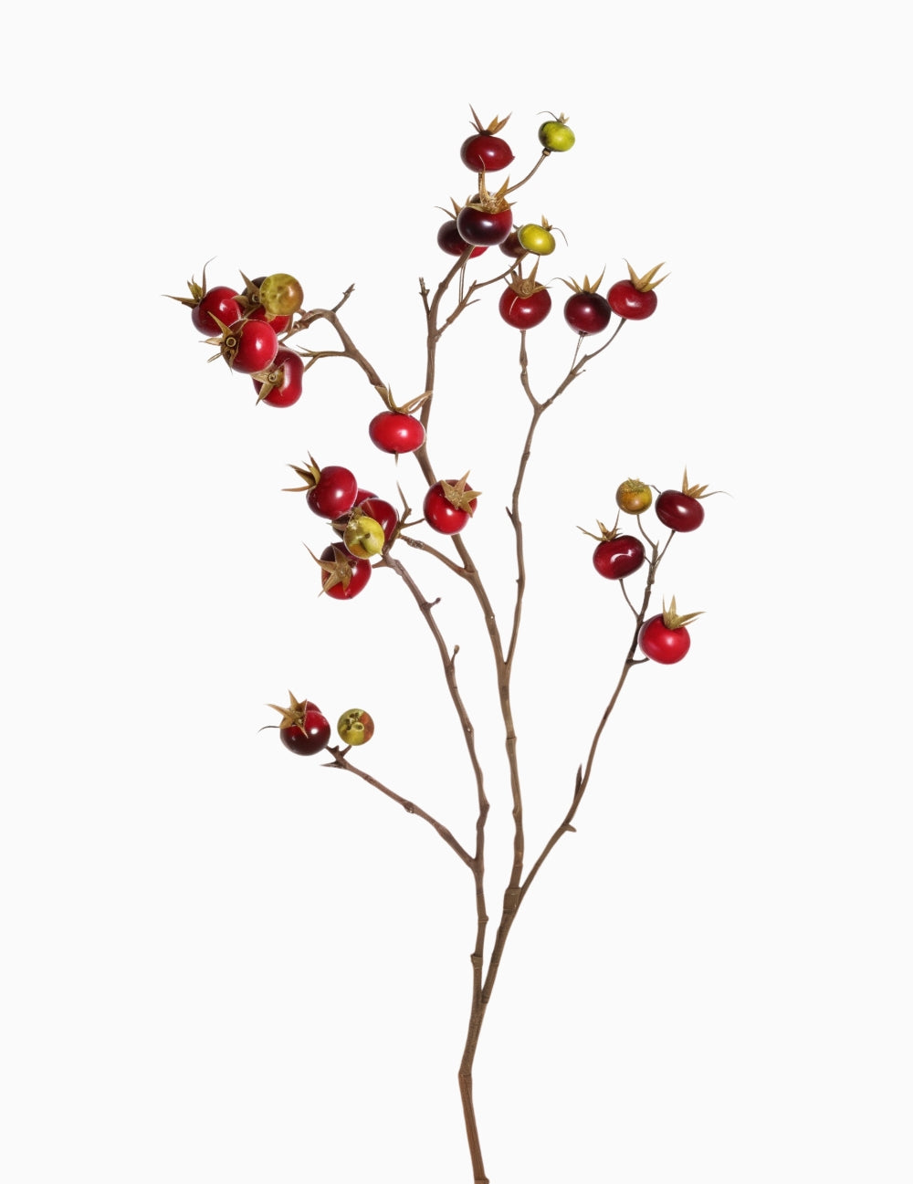 Kunstblume Apfelrose Rot