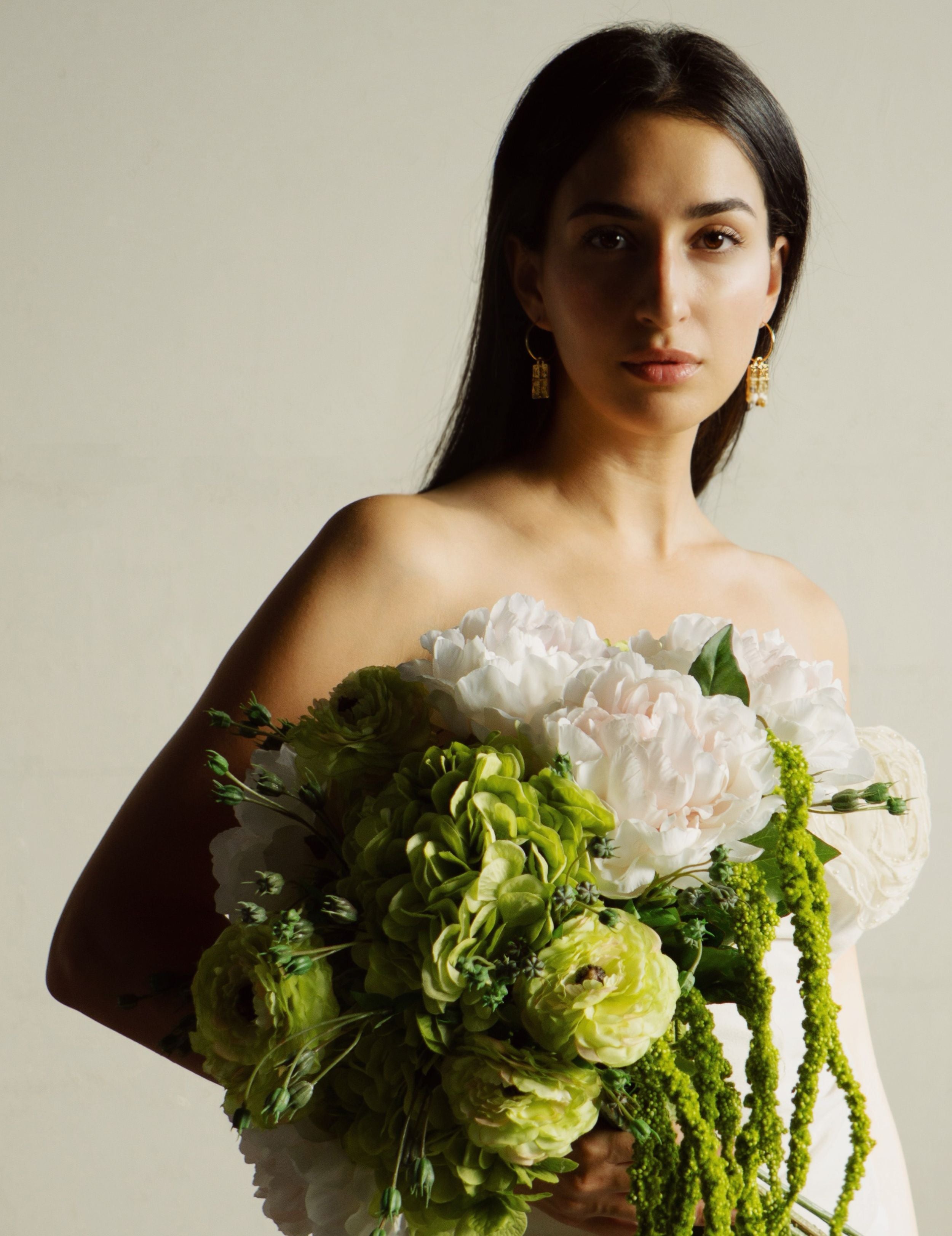 Kunstblumen-Strauß Moss & Blush