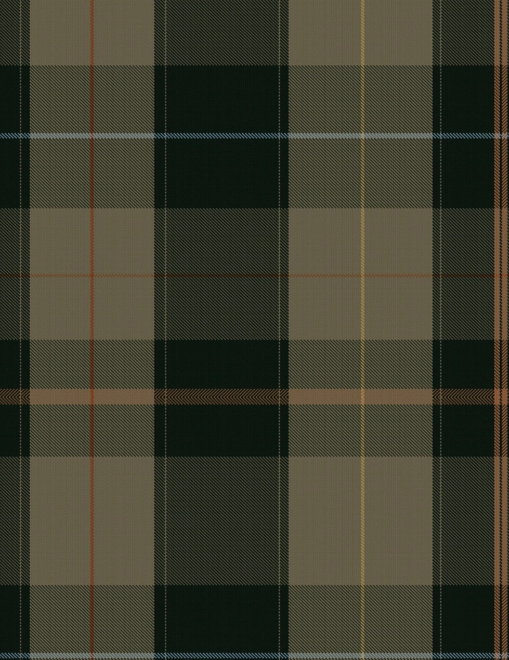 Wandtapete Equestrian Plaid Khaki