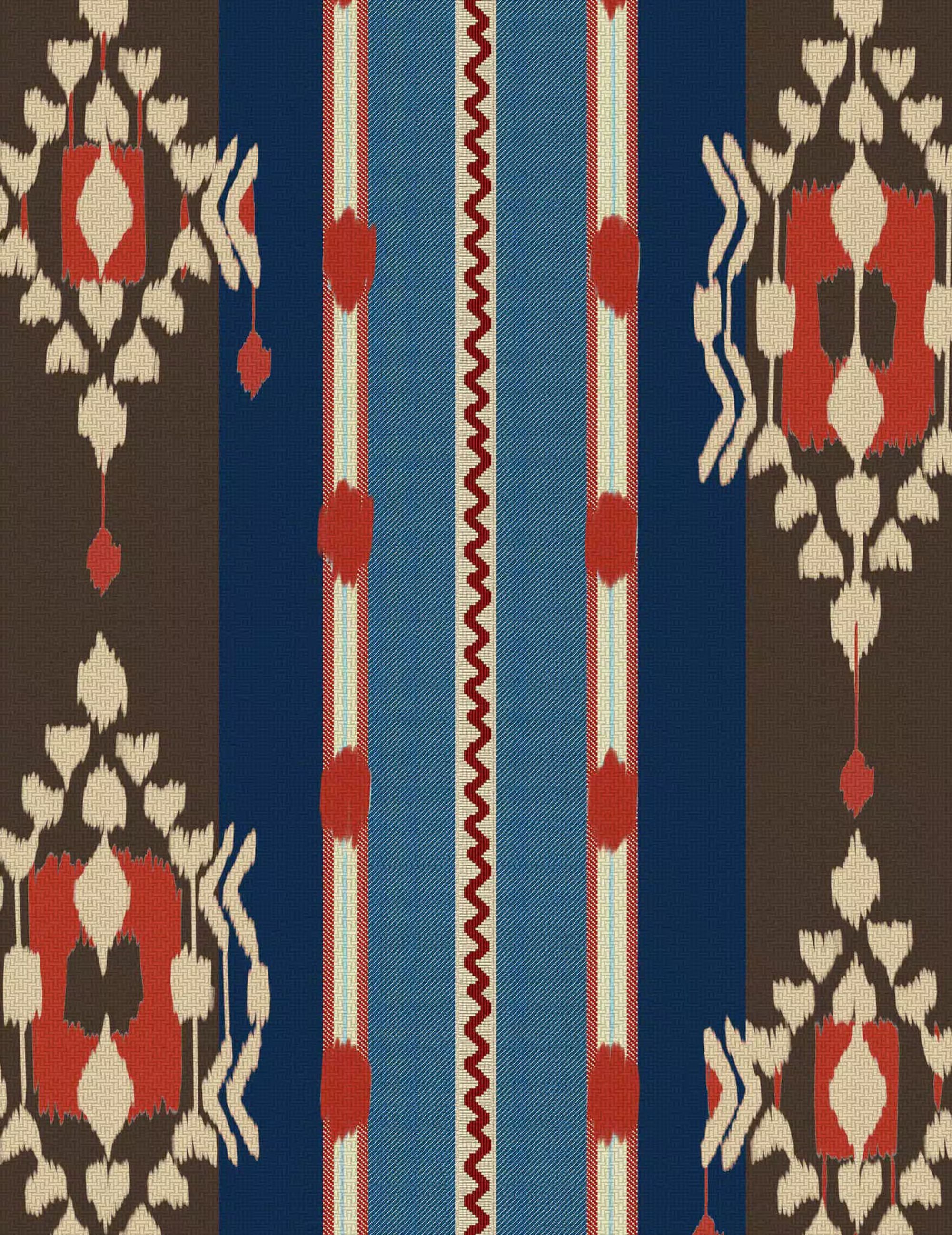 Wandtapete King's Ikat