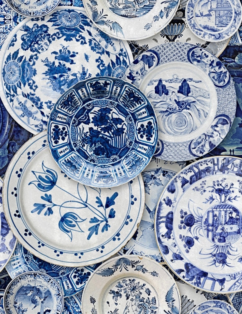 Wandtapete Delftware