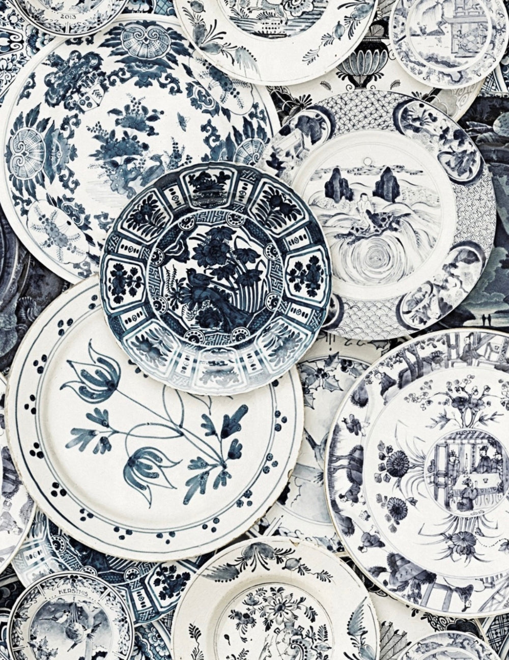 Wandtapete Delftware Vintage