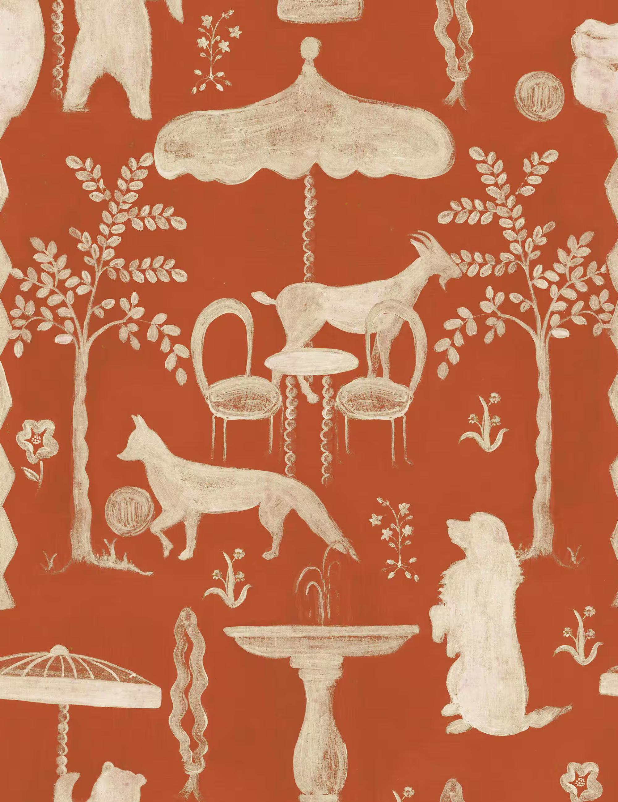 Wandtapete The Hidden Realm Copper