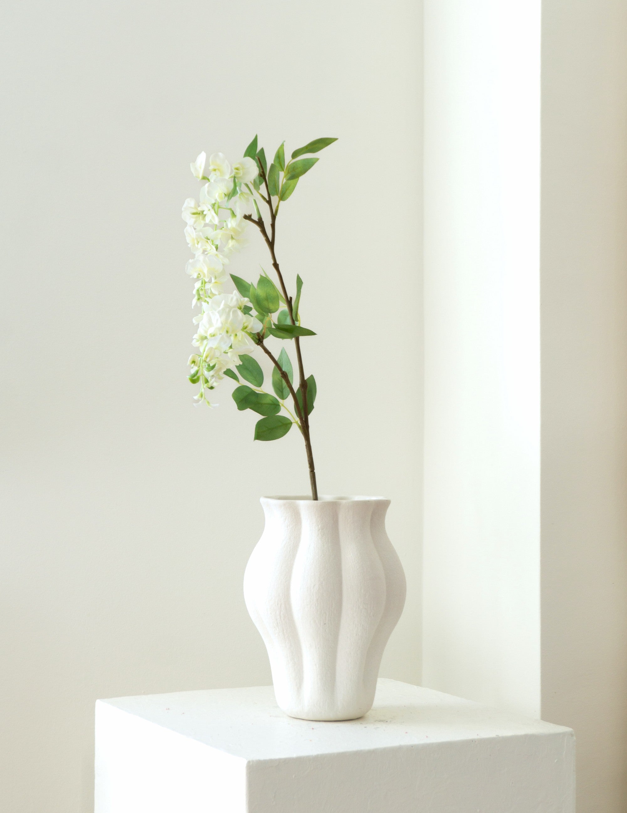 Kunstblume Wisteria Weiß