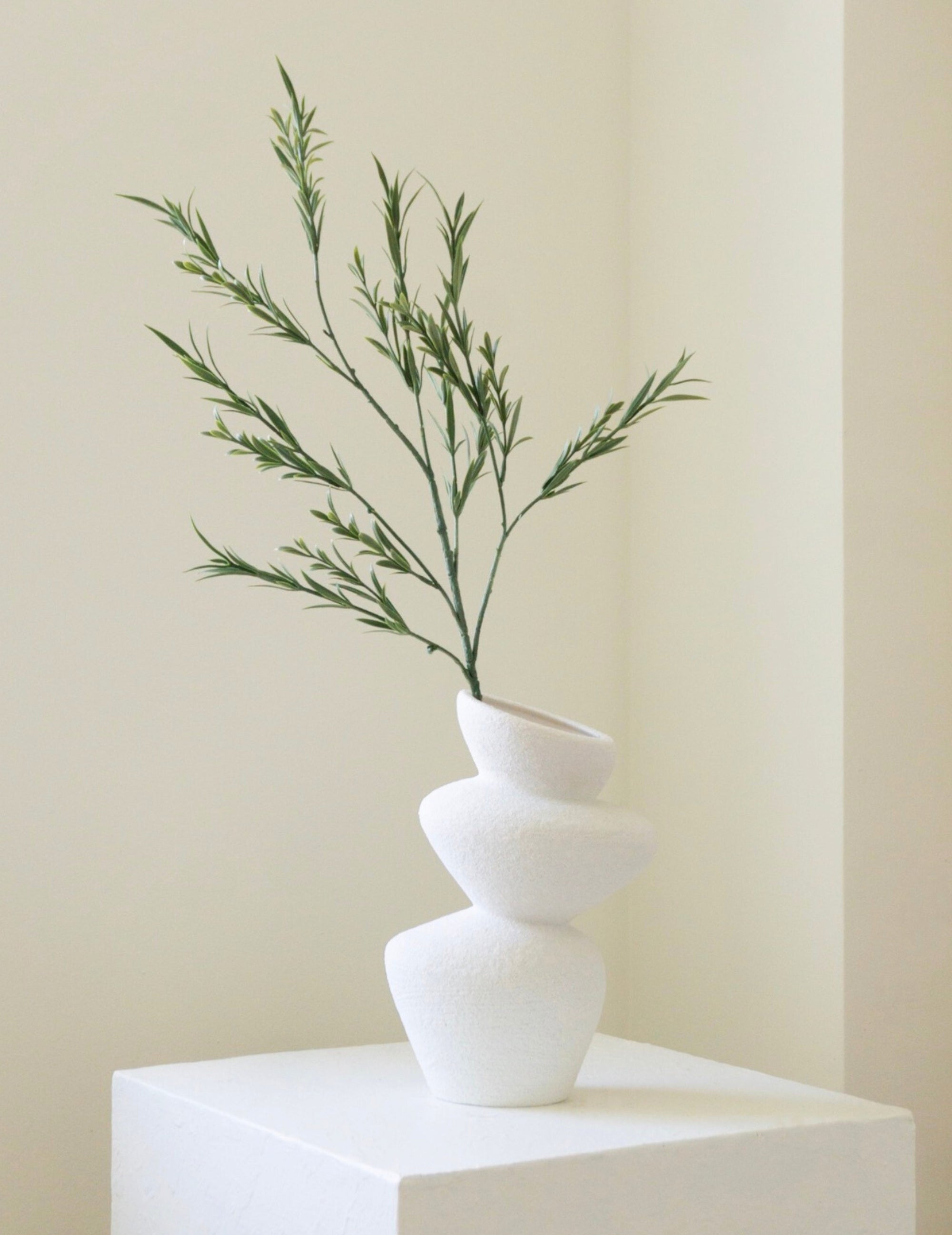 Artificial rosemary branch light green