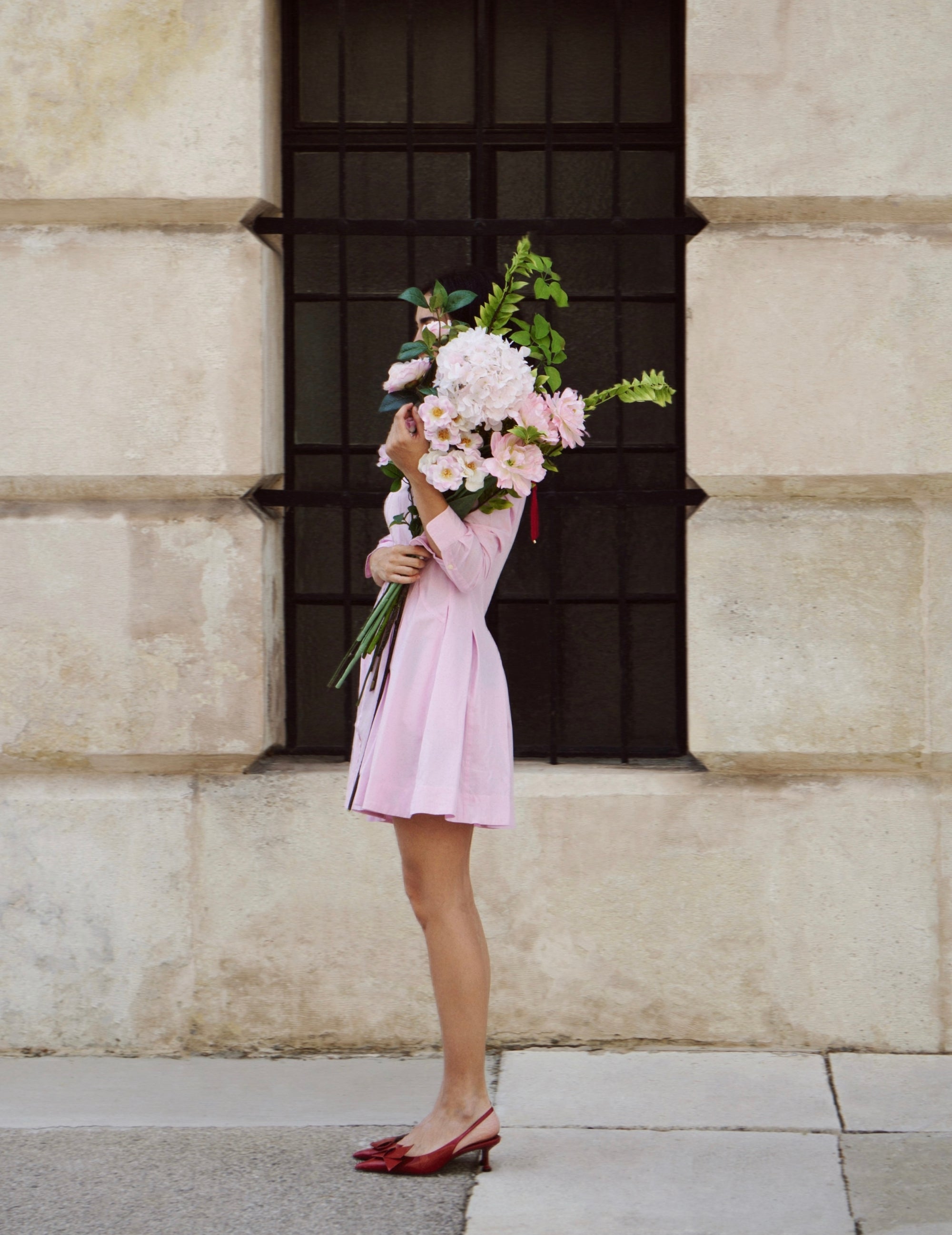 Kunstblumen-Strauß Blush Reverie