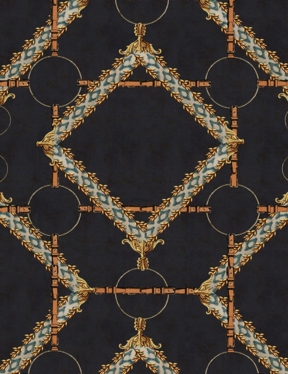 Wandtapete Decorative Harness Anthrazit