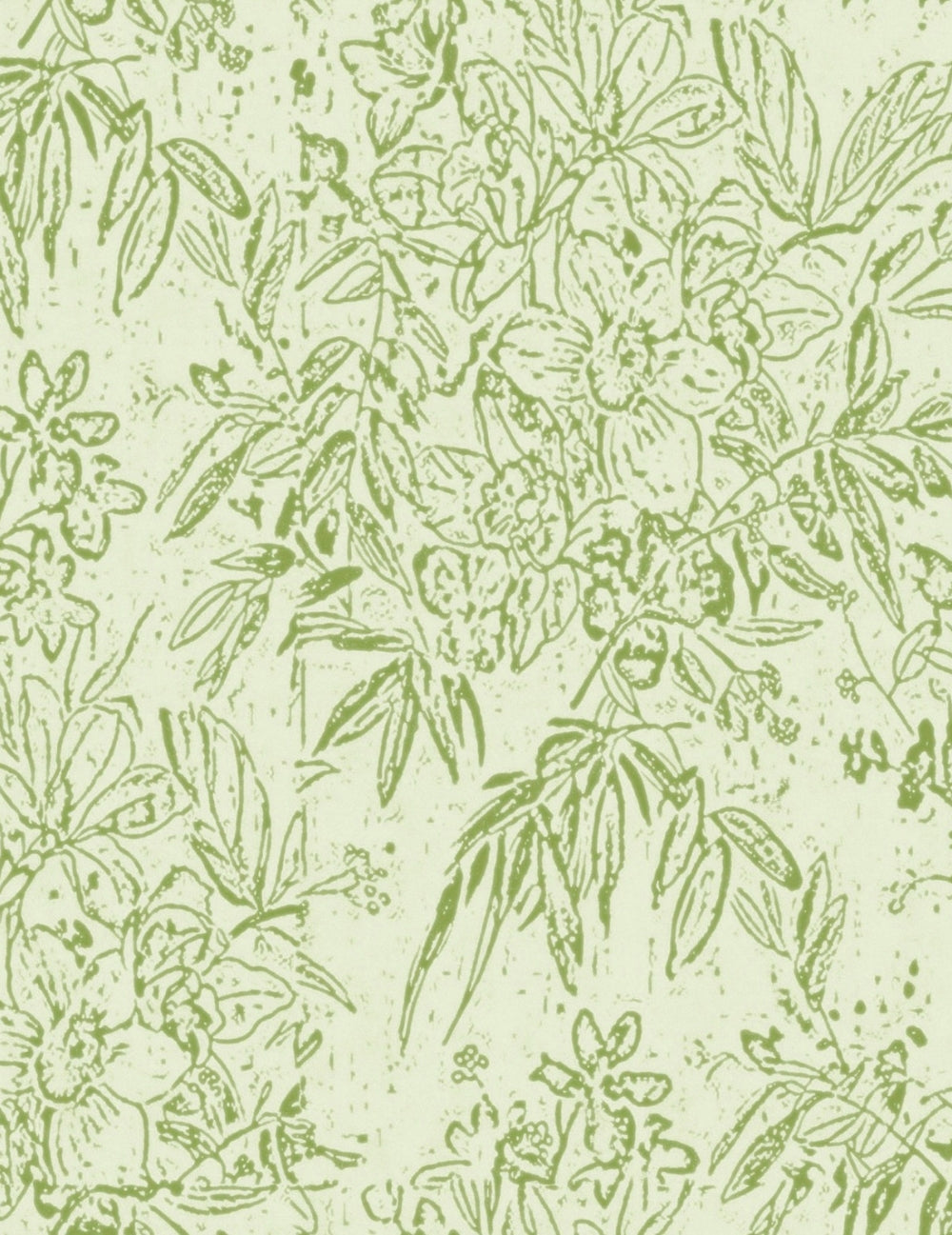 Wandtapete Cherry Orchard Grün