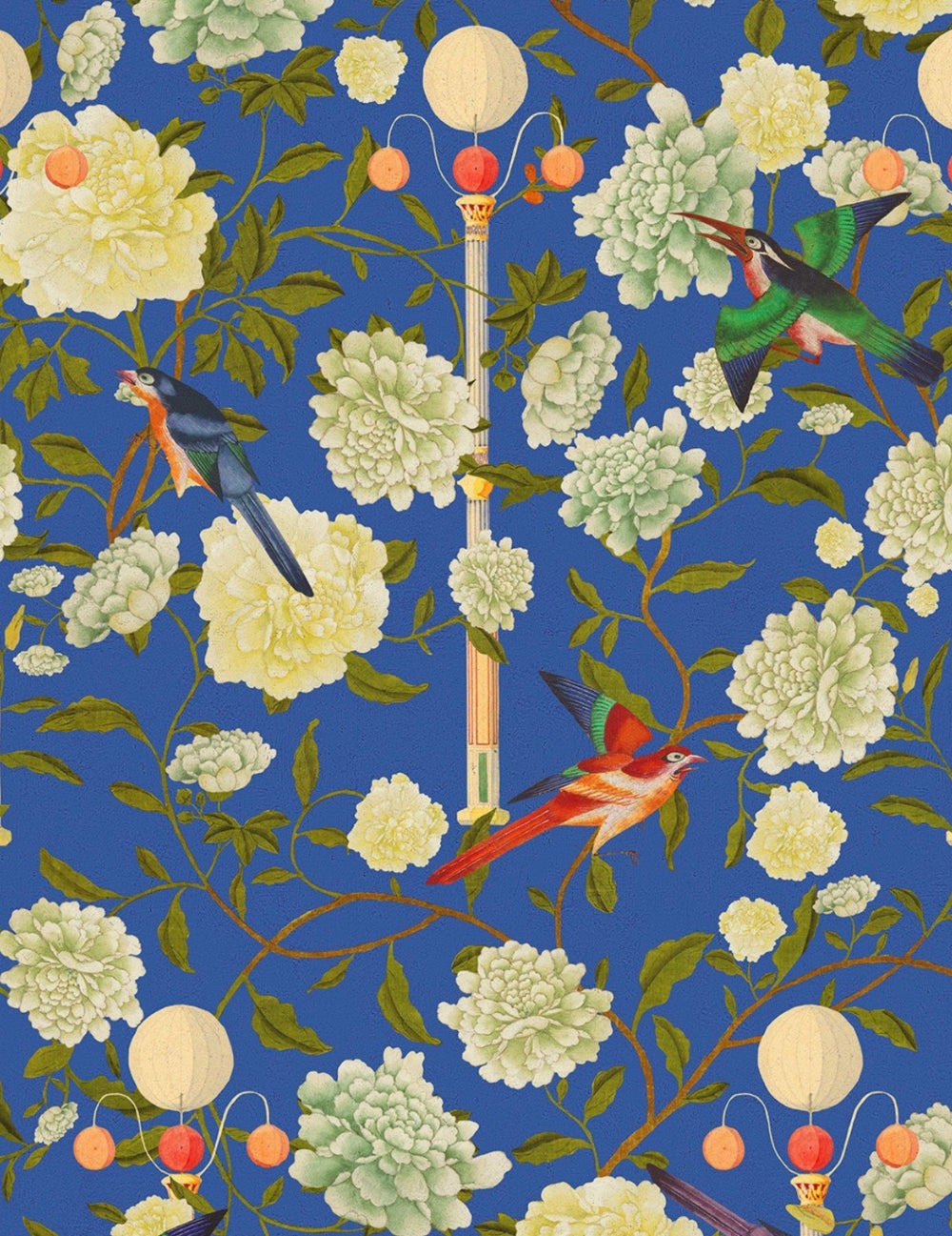 Wandtapete THE GARDEN OF IMMORTALITY Lapis Blue