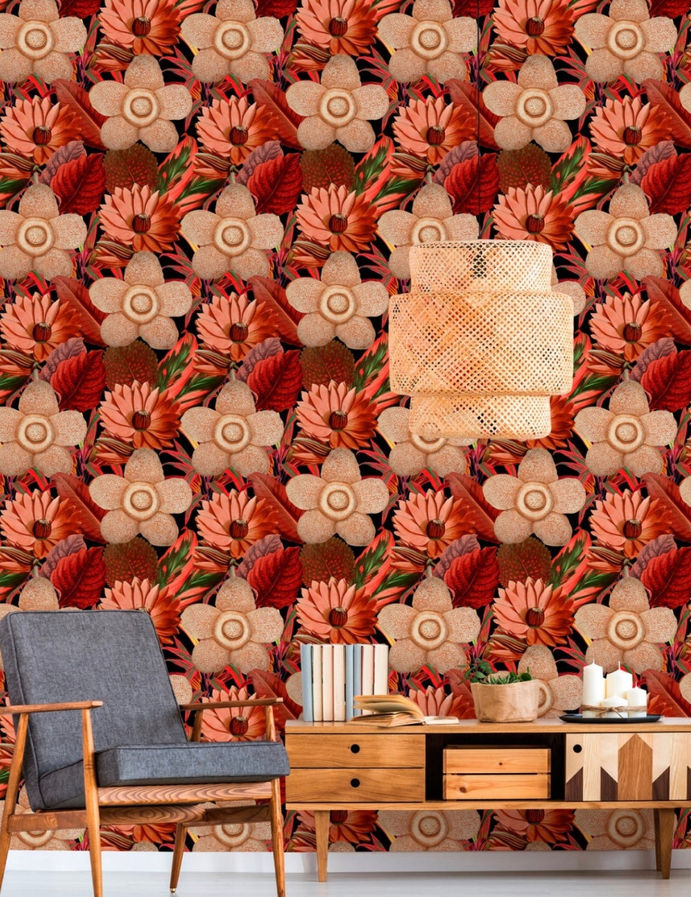 Wandtapete Water Lilies