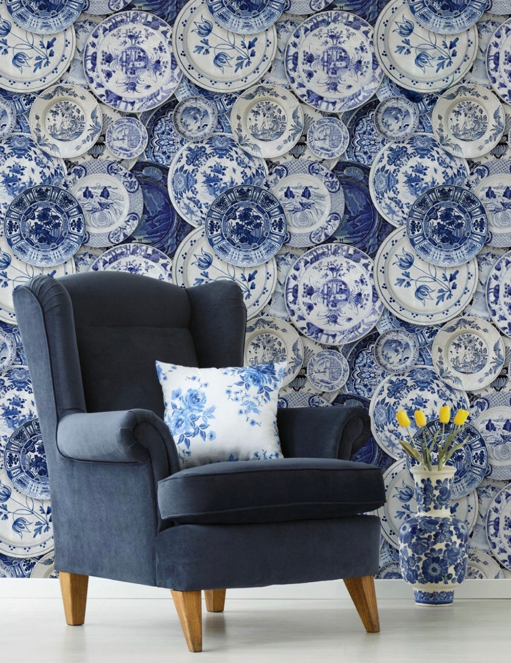 Wandtapete Delftware