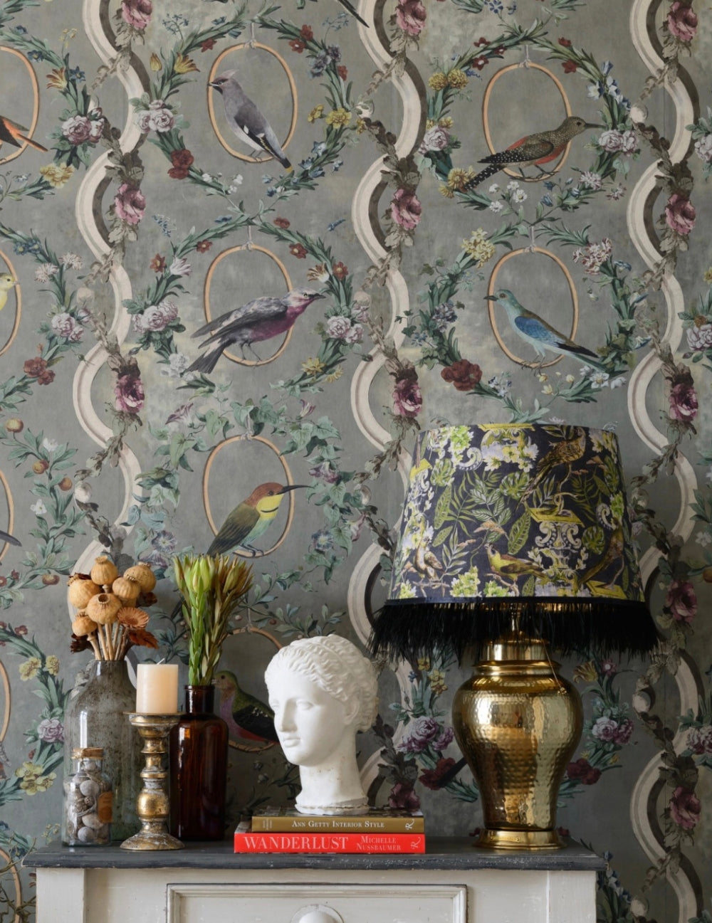 Wandtapete Countesse's Aviarium