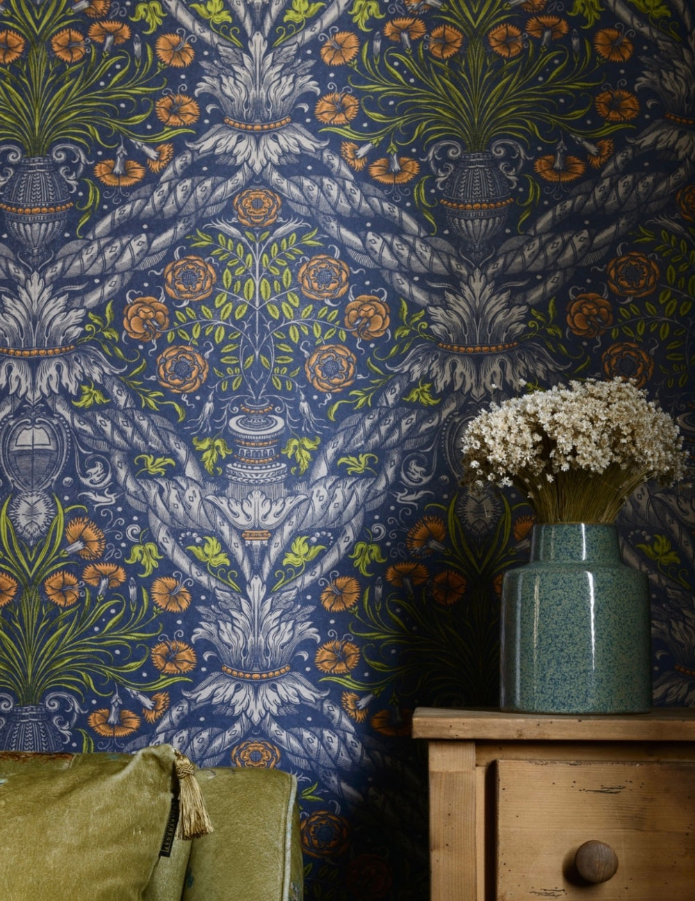 Wandtapete Floral Ornament