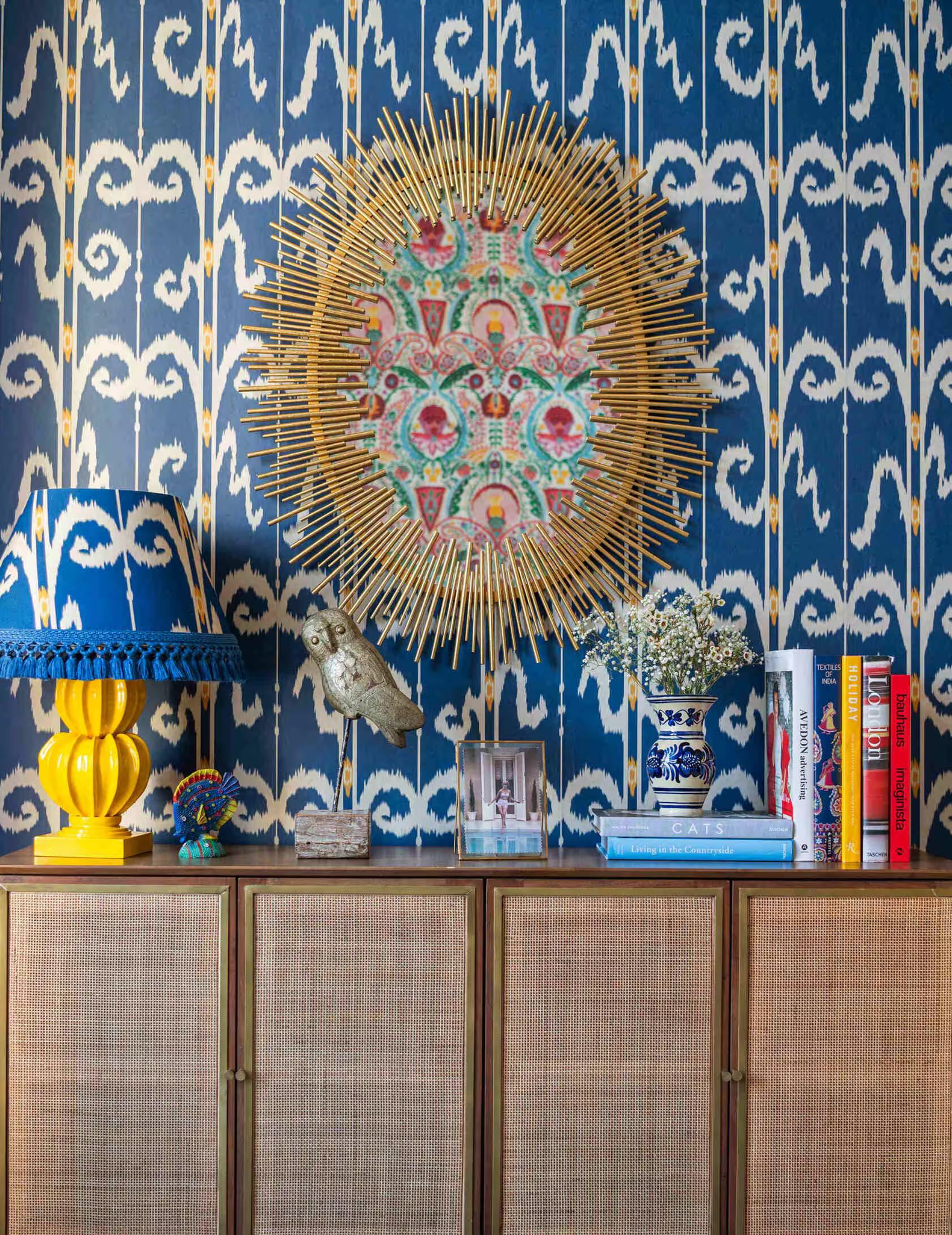 Wandtapete Elysia Ikat Celestial