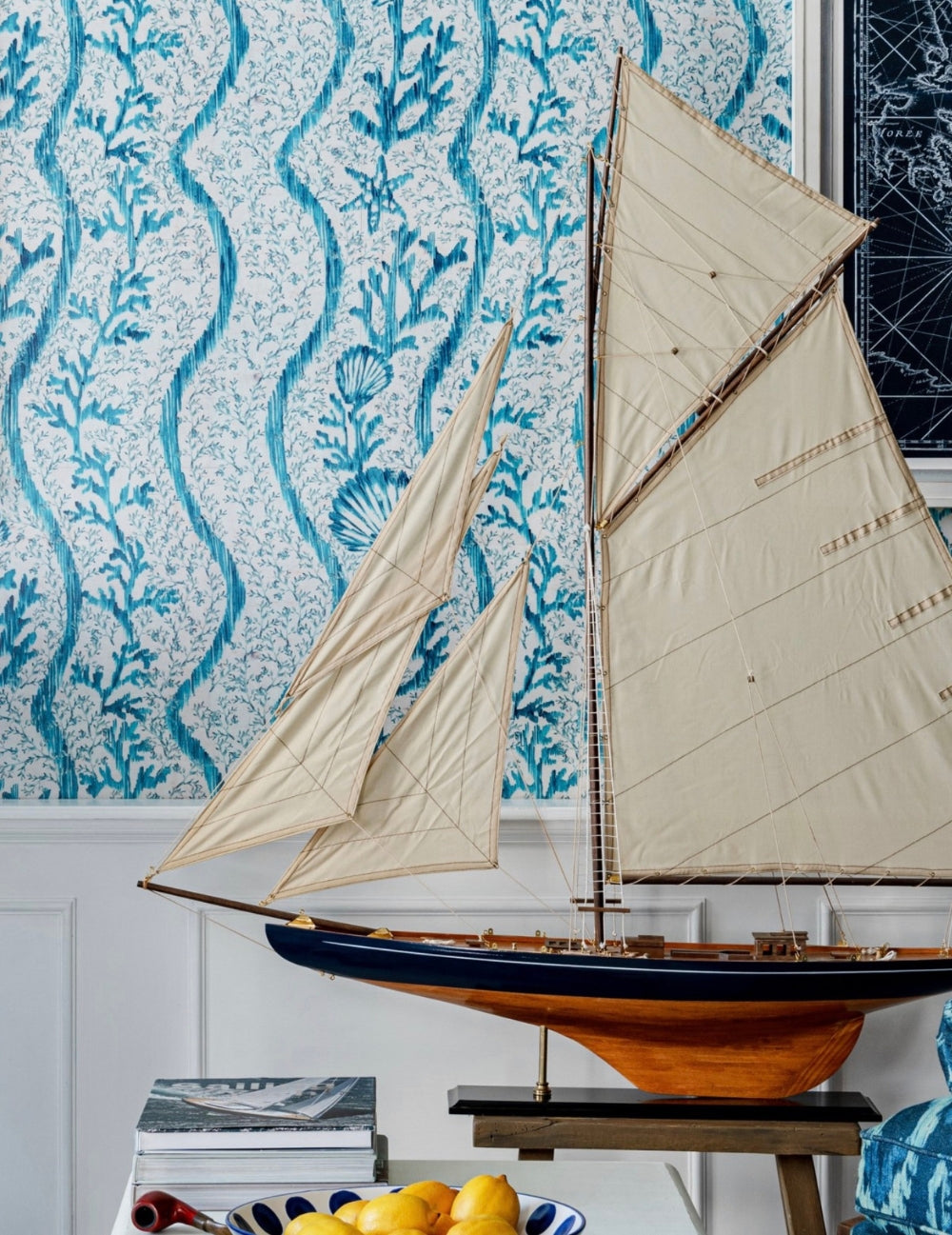 Wandtapete Koralion Aquamarine