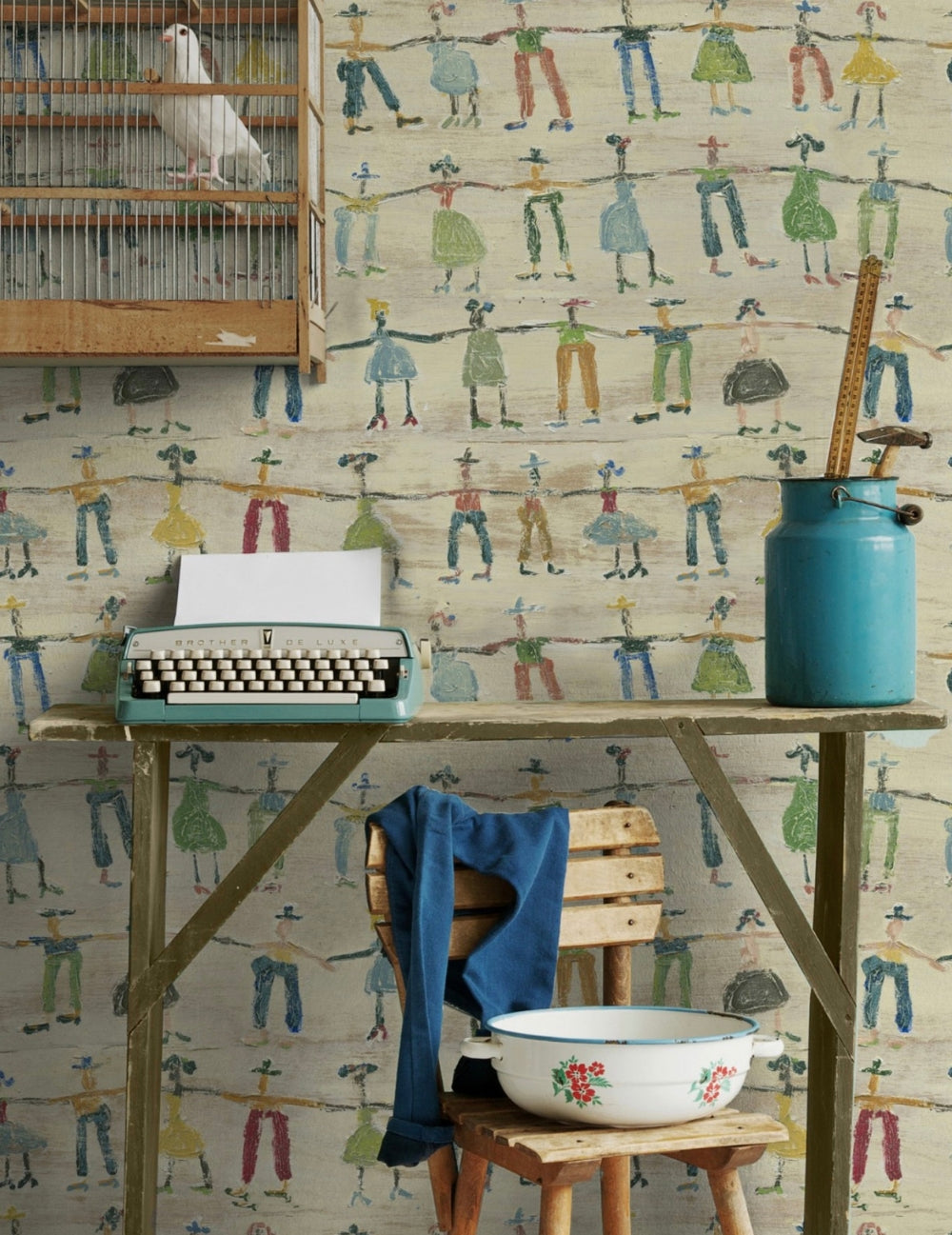 Wandtapete Little People