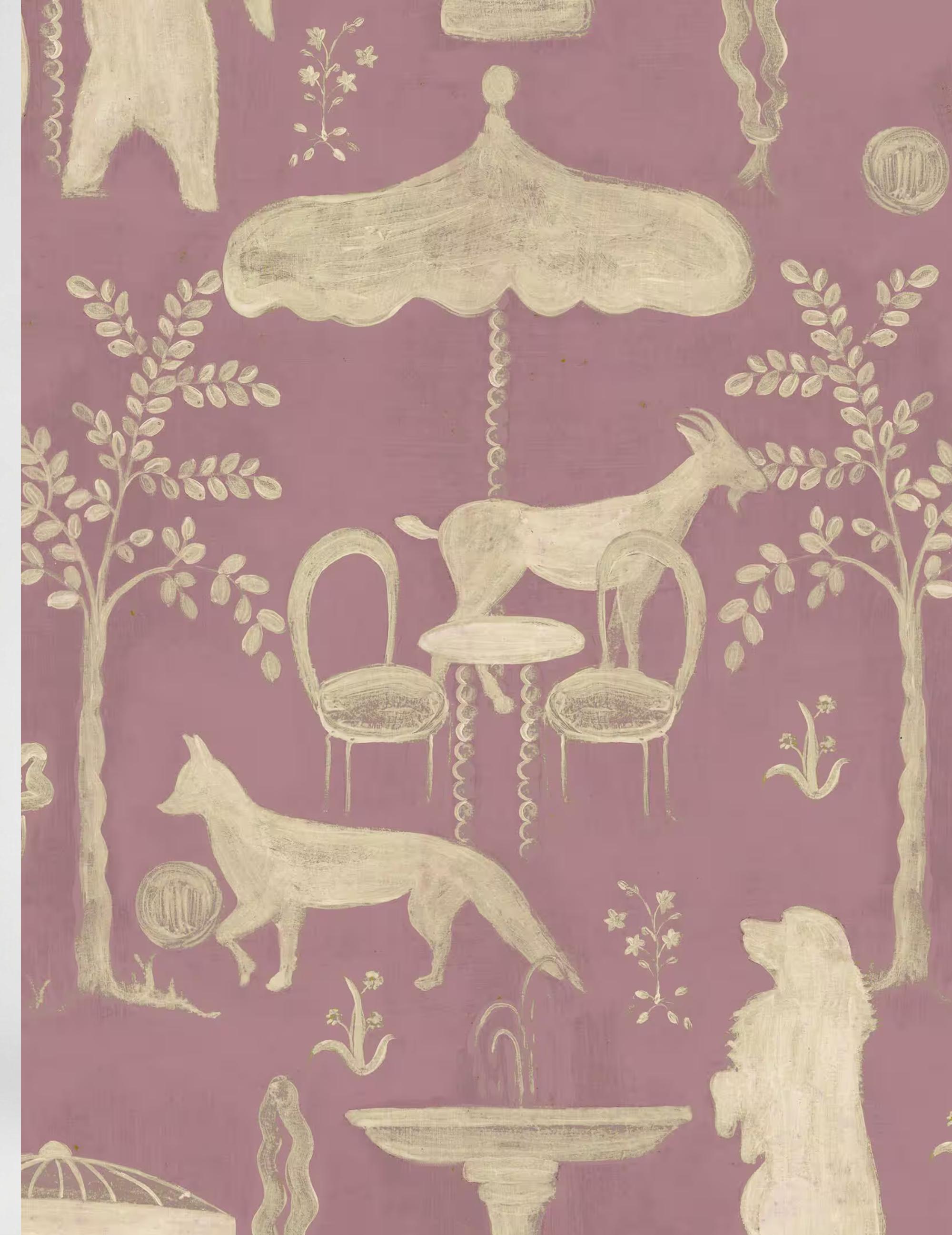 Wandtapete The Hidden Realm Mauve