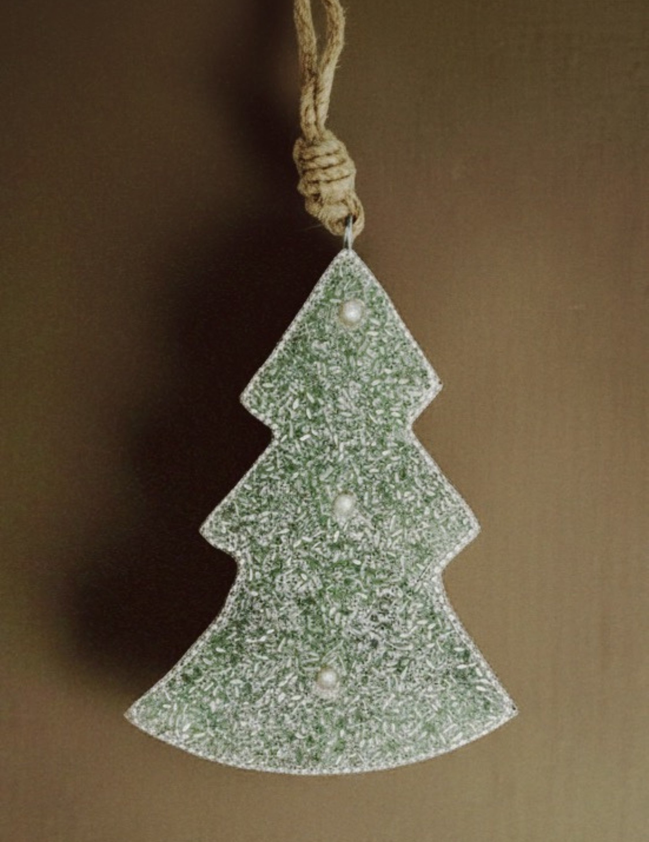 Christmas decoration Christmas tree made of wood green