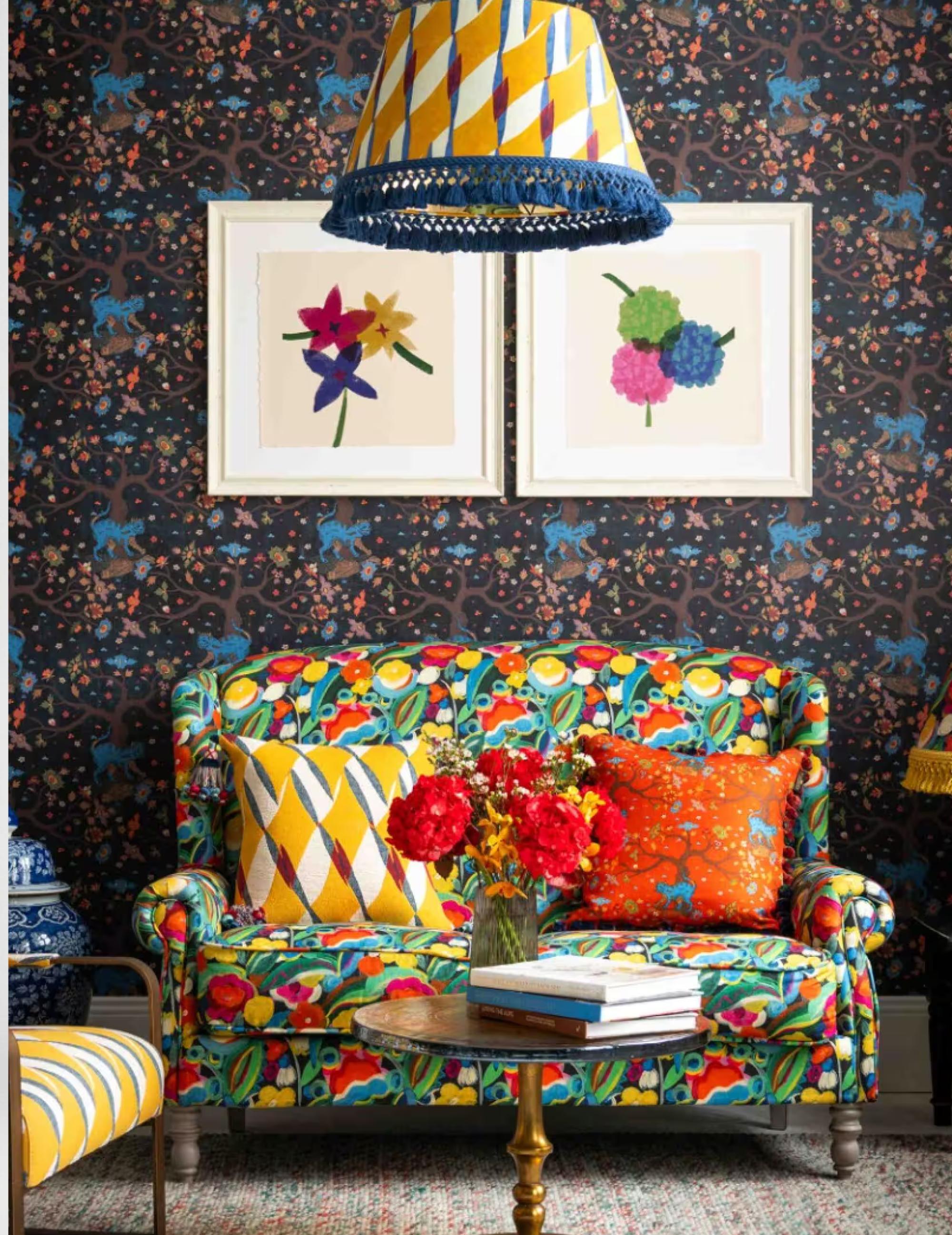 Wandtapete Tree Of Life Anthrazit