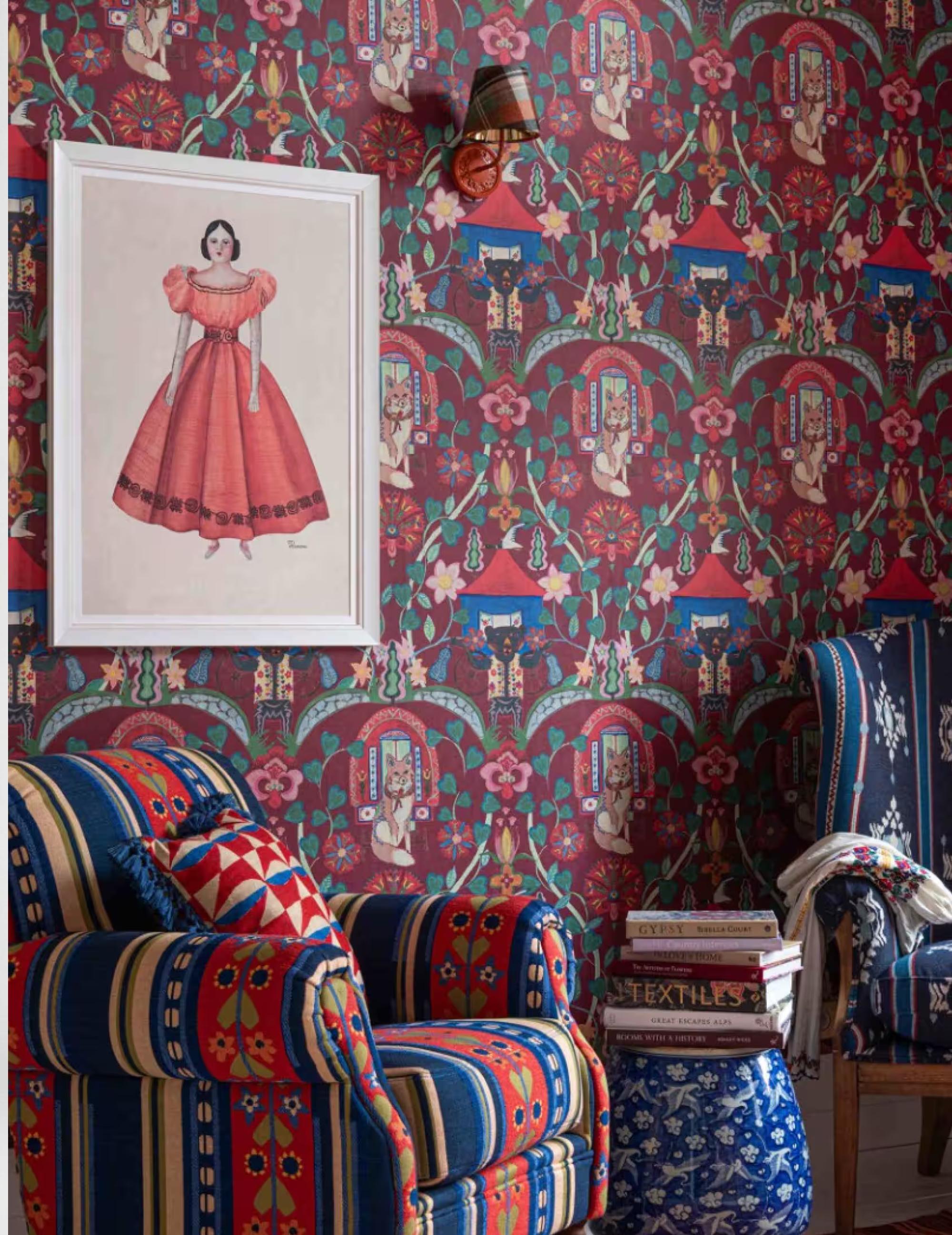 Wandtapete Gypsy Fairytale Ruby