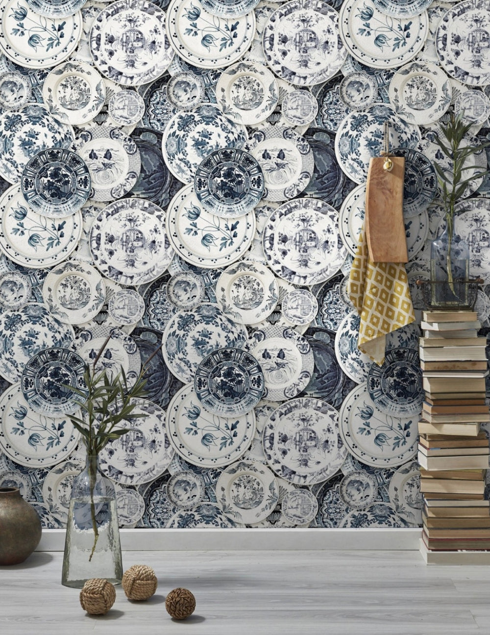 Wandtapete Delftware Vintage