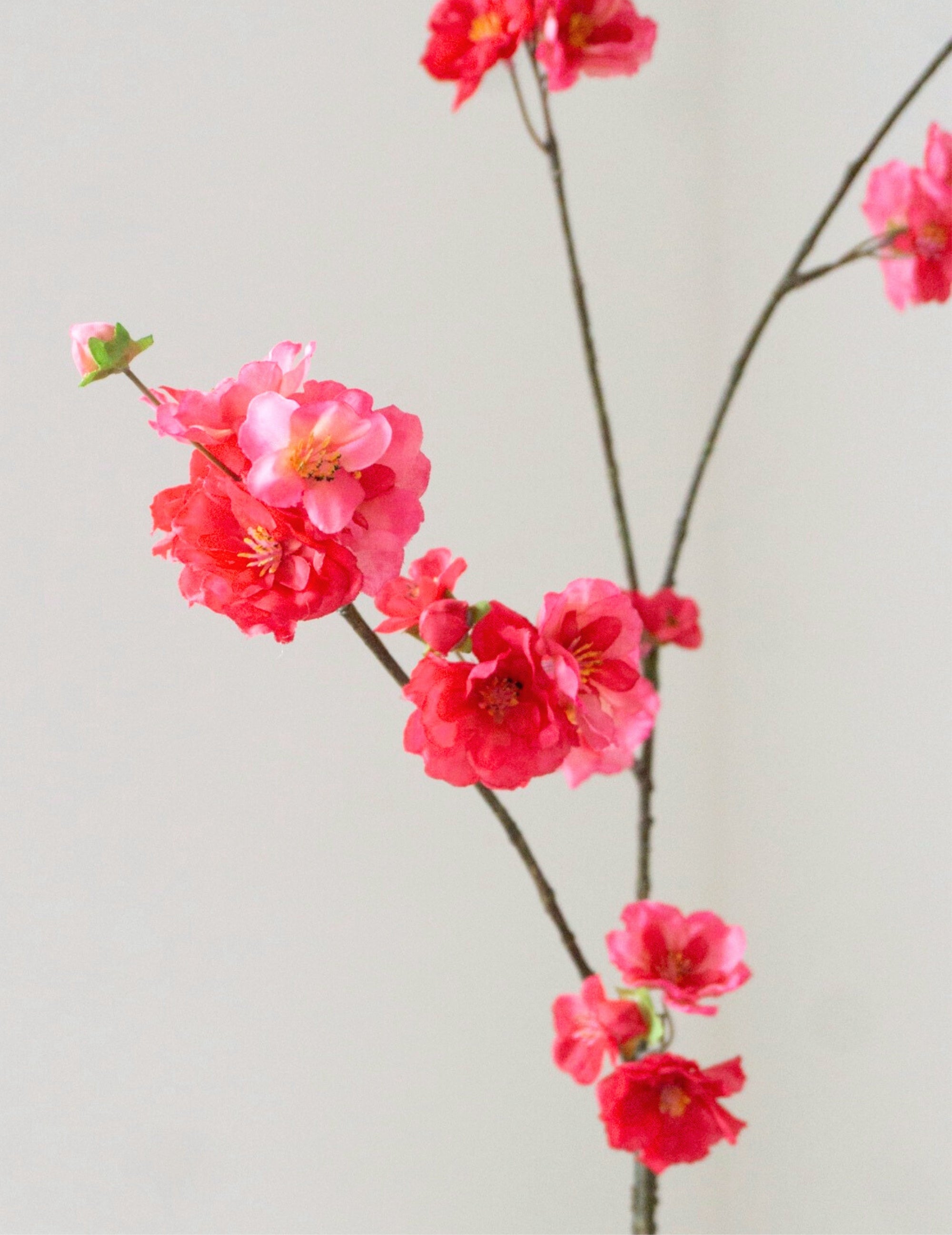 Kunstblume Blütenzweig Pink