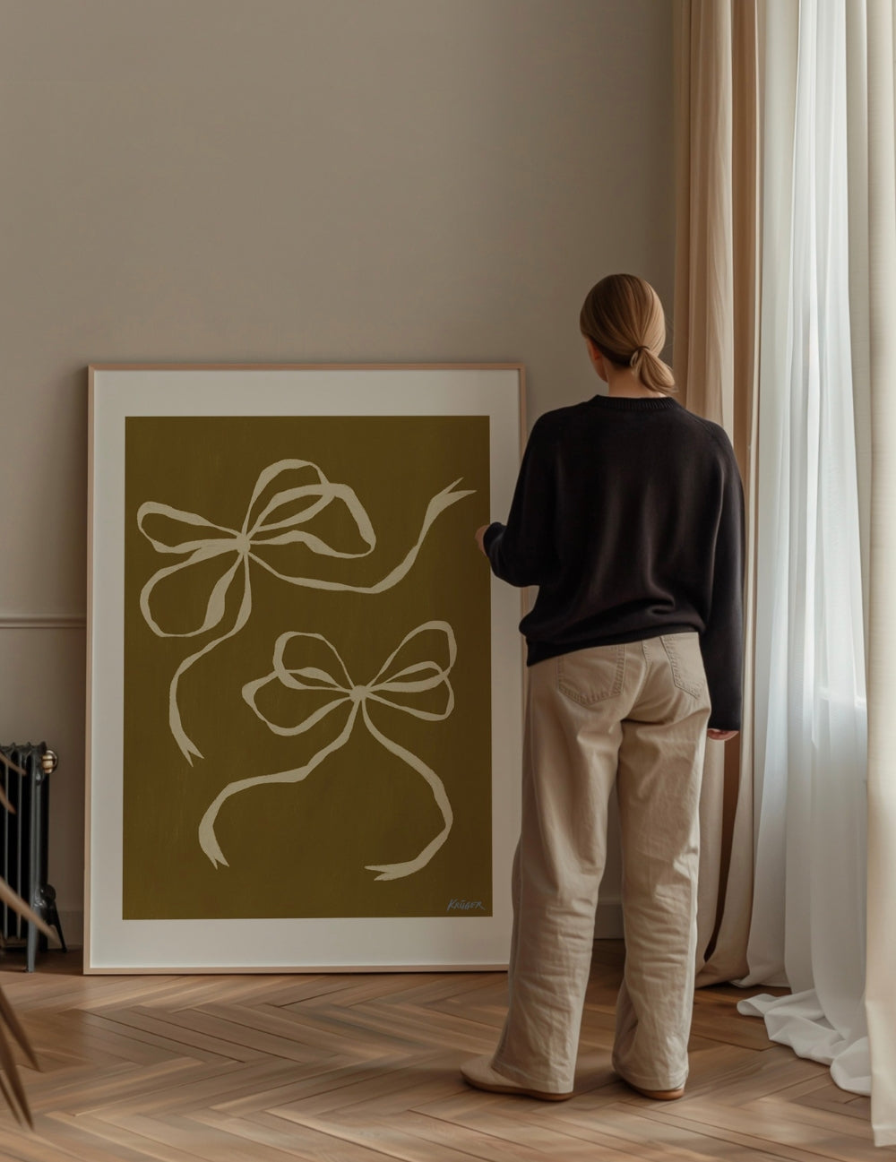 Poster Creamy Ribbons