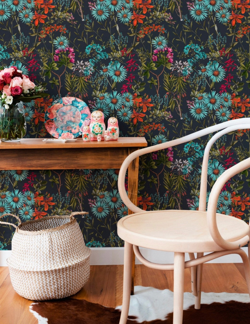 Wandtapete Summerish Charcoal