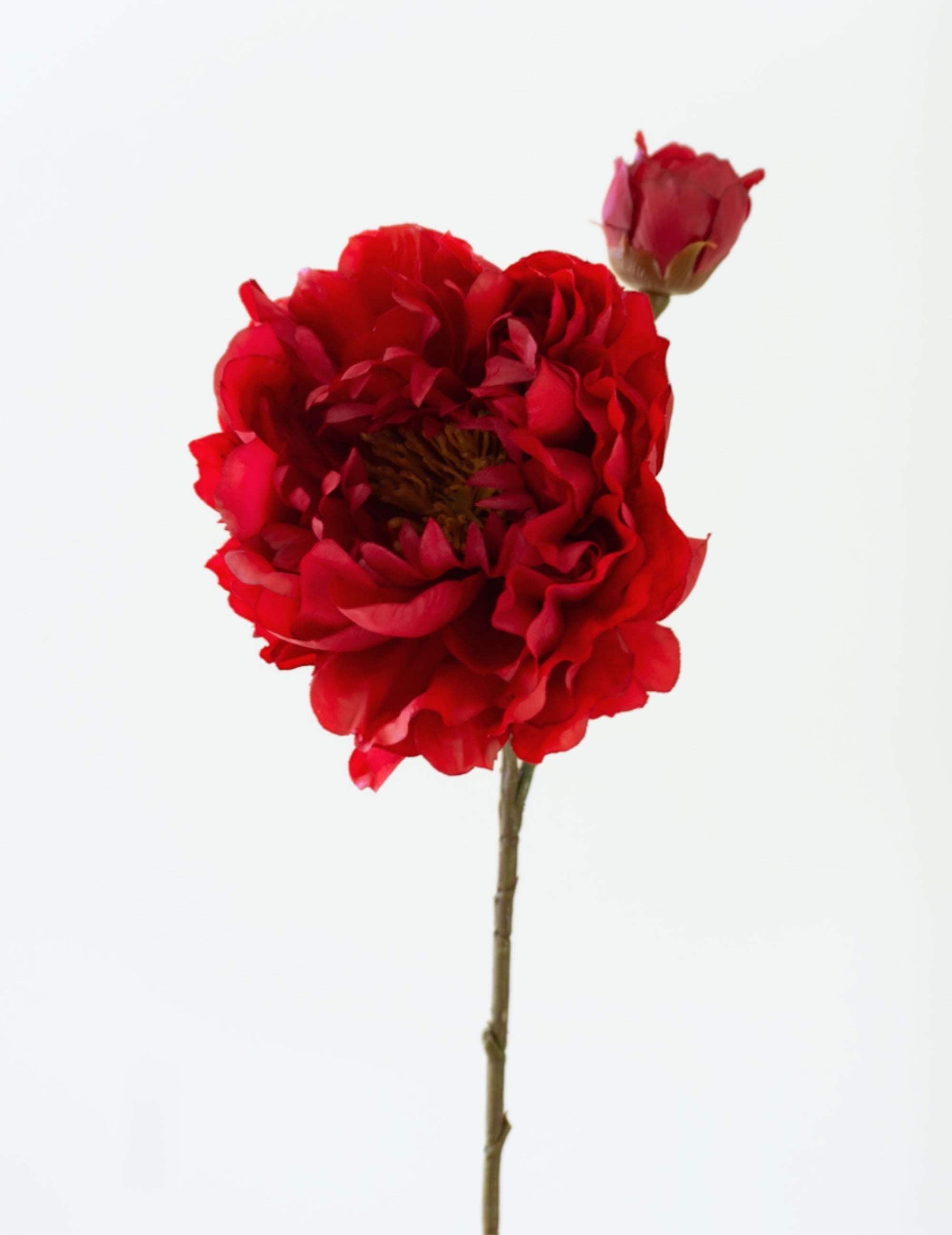 Kunstblume Pfingstrosenzweig 'Real Touch' Himbeerrot