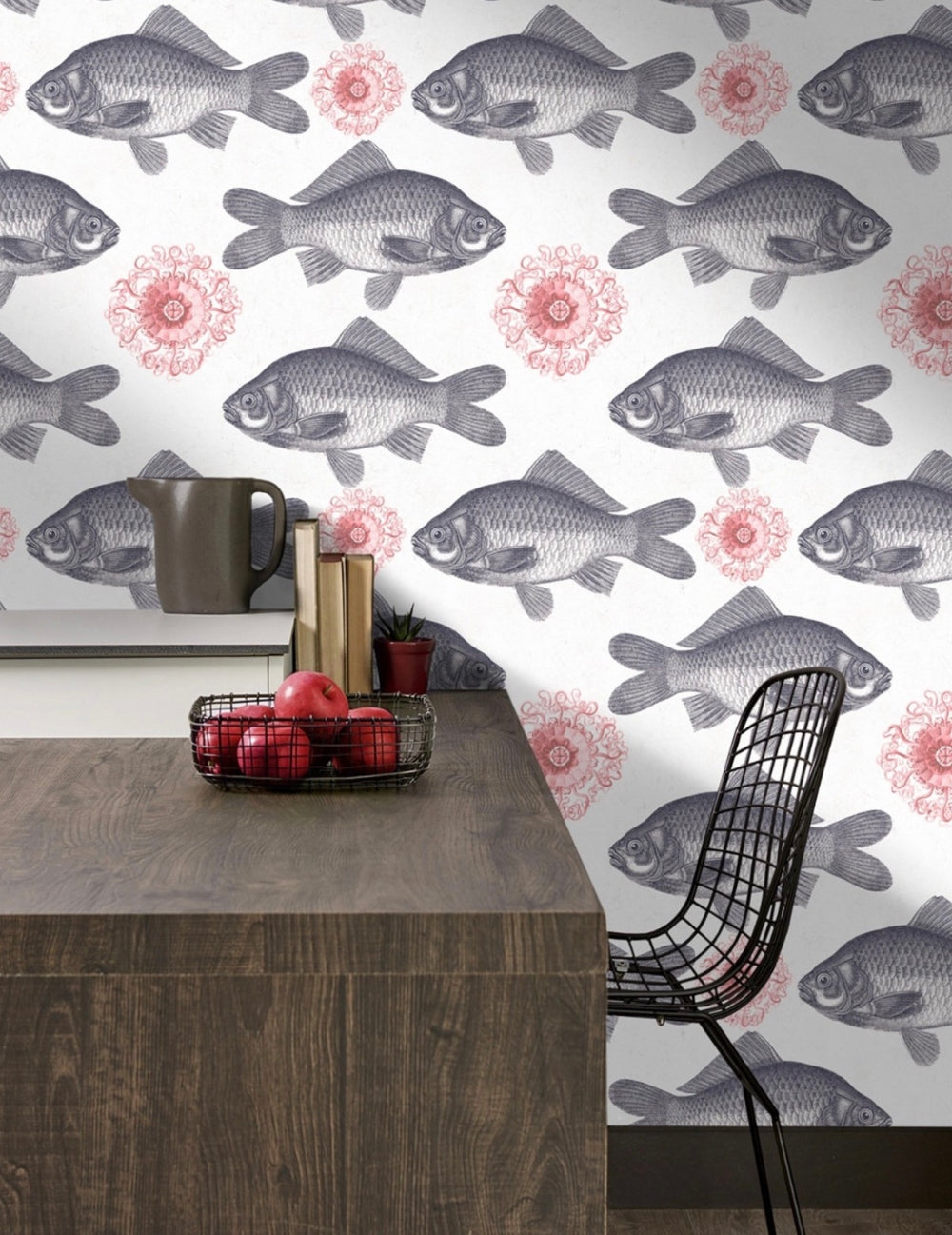 Wandtapete Fish Neutral Premium