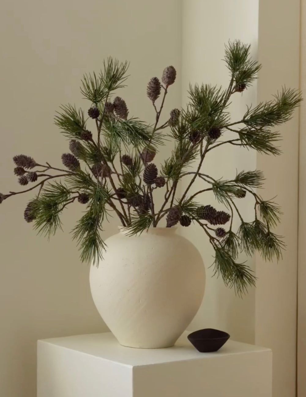 Kunstblume Tannenzweig Dunkelgrün