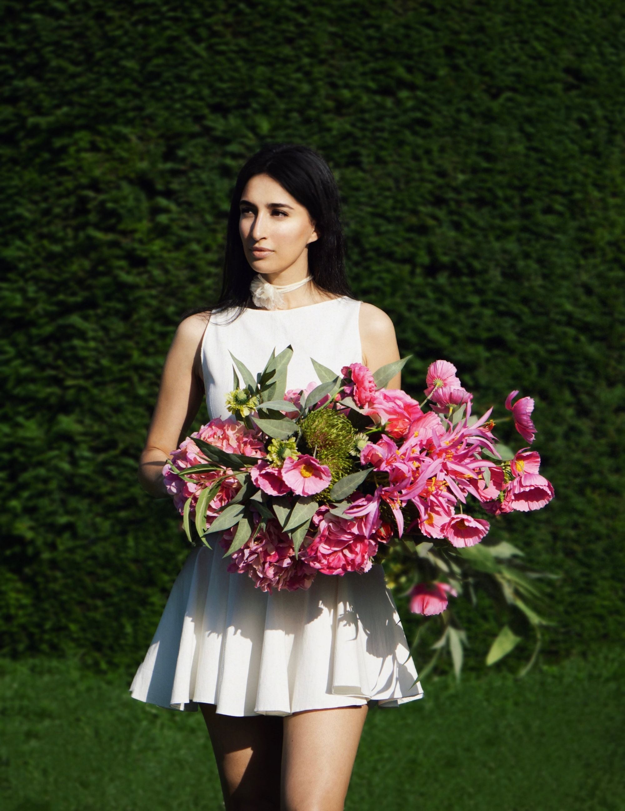 Kunstblumen-Strauß Pink Grace