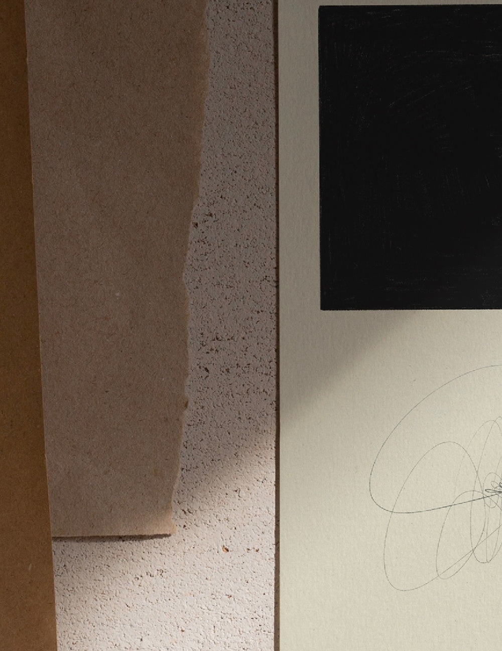 Poster Abstrakt Mid-century Modern Creme