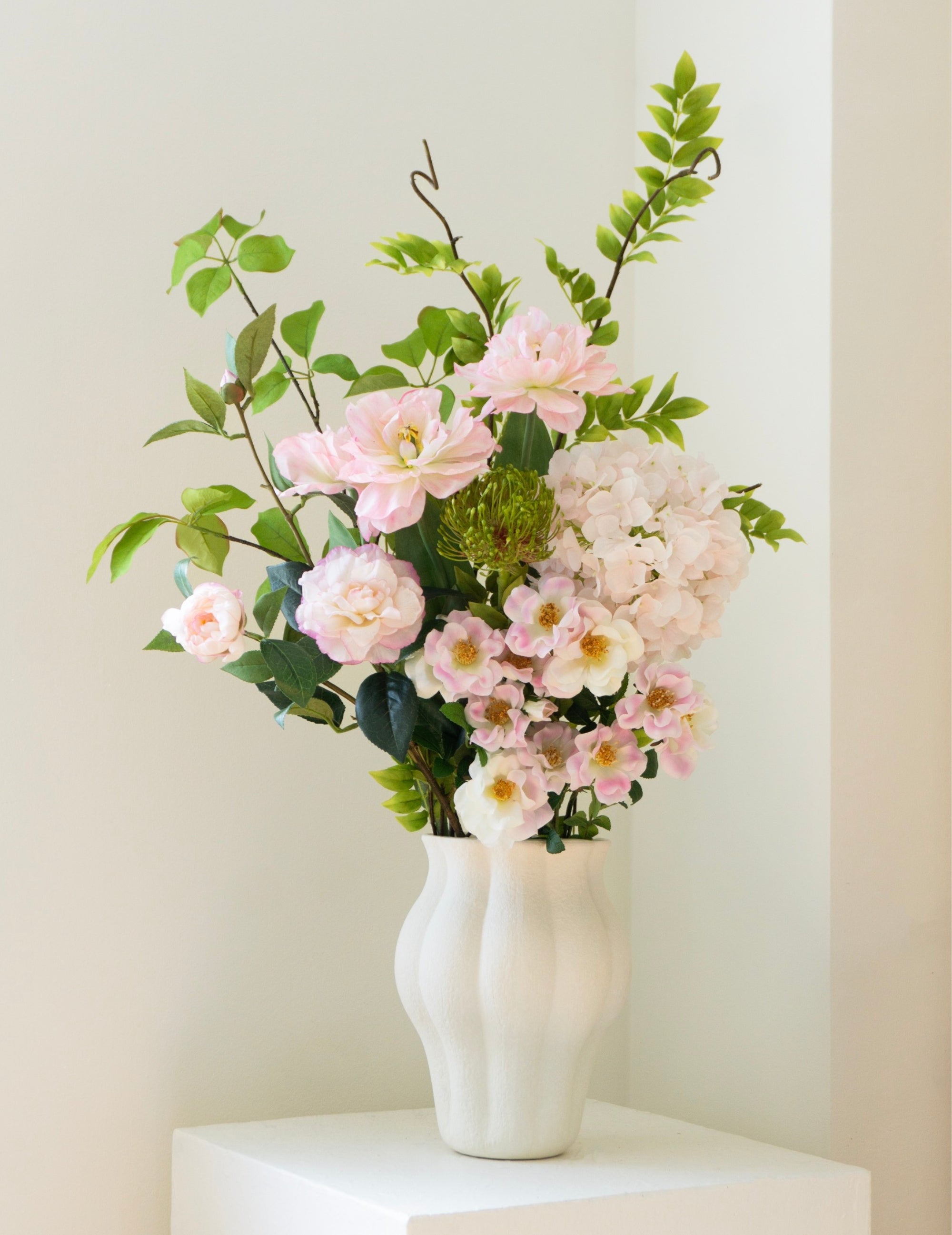 Kunstblumen-Strauß Blush Reverie
