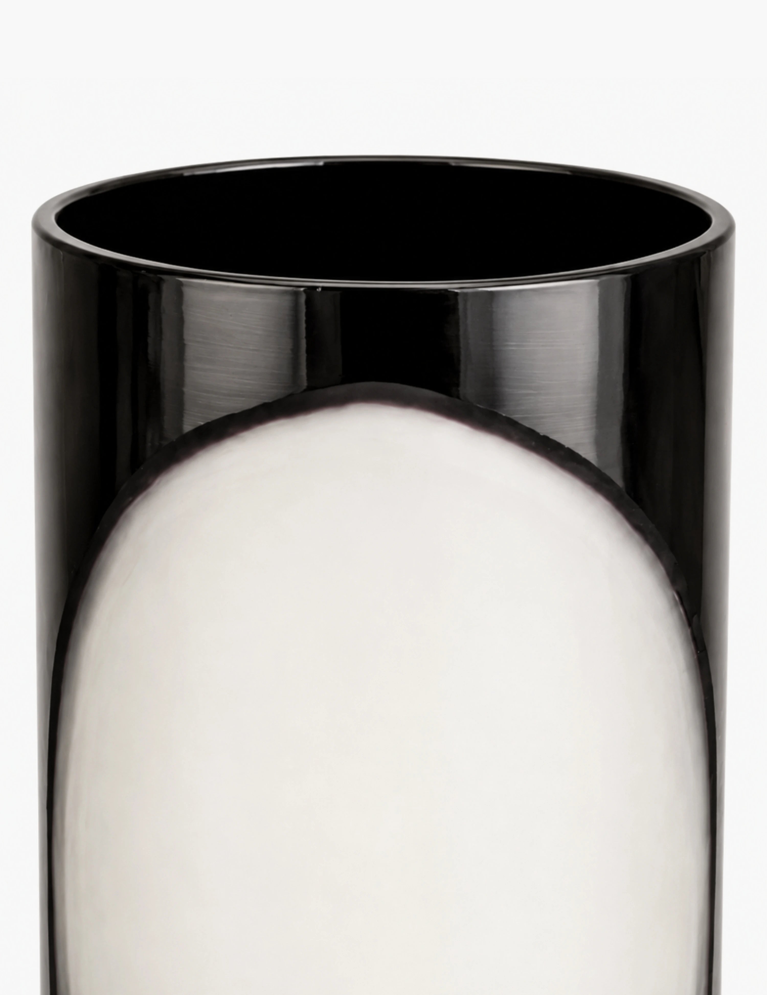 Deko-Vase Transparenter Kreis Schwarz