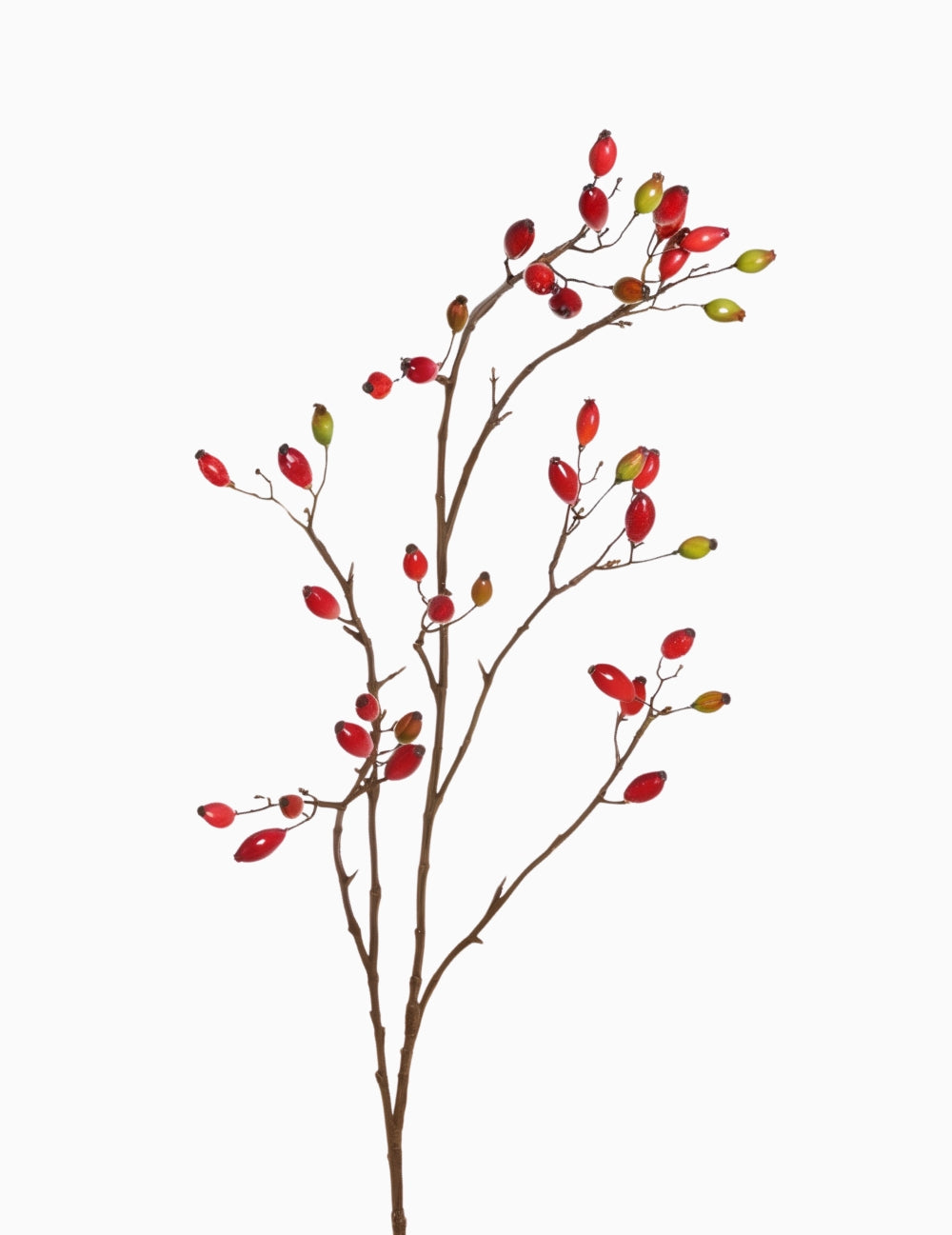 Kunstblume Heckenrose Rot