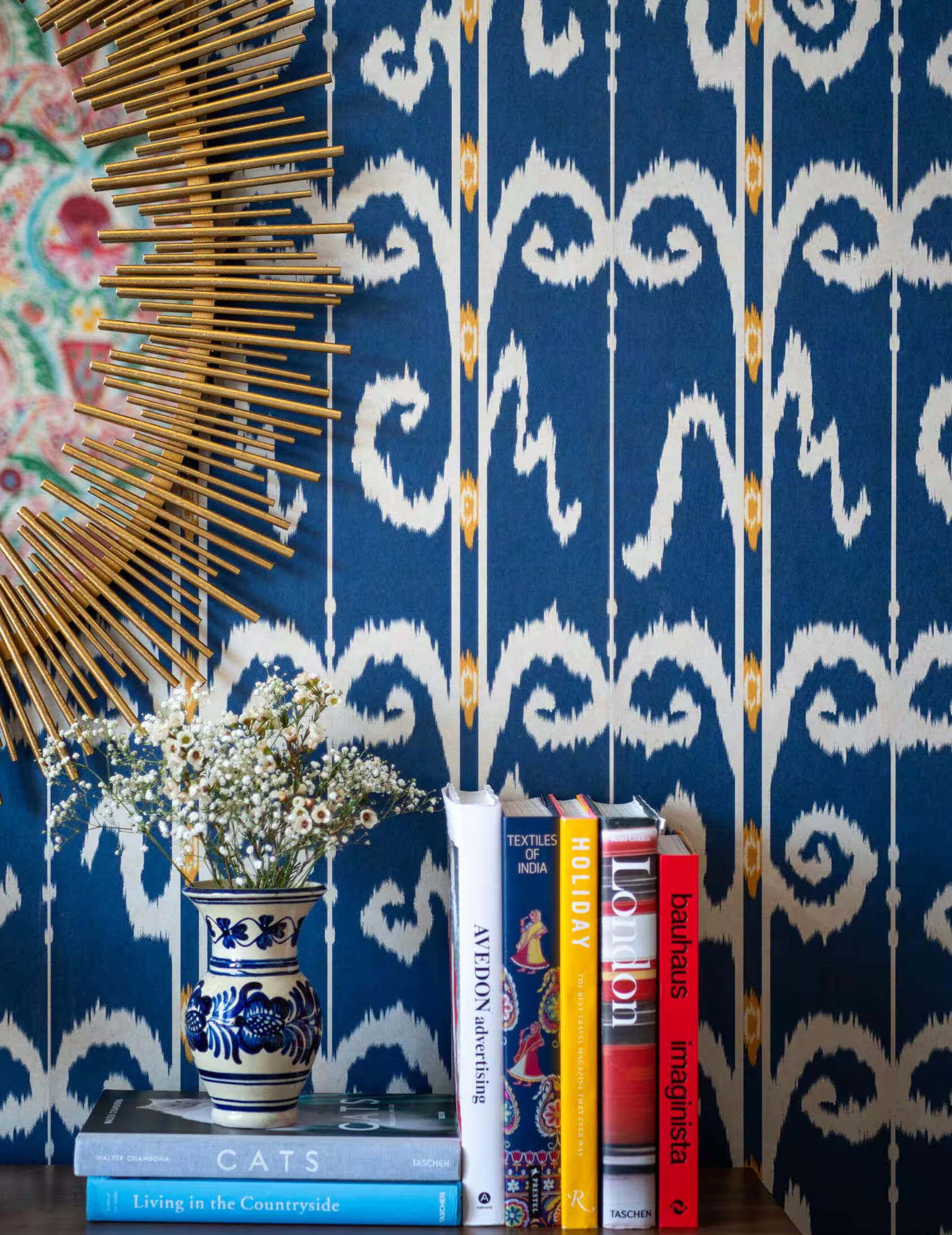 Wandtapete Elysia Ikat Celestial