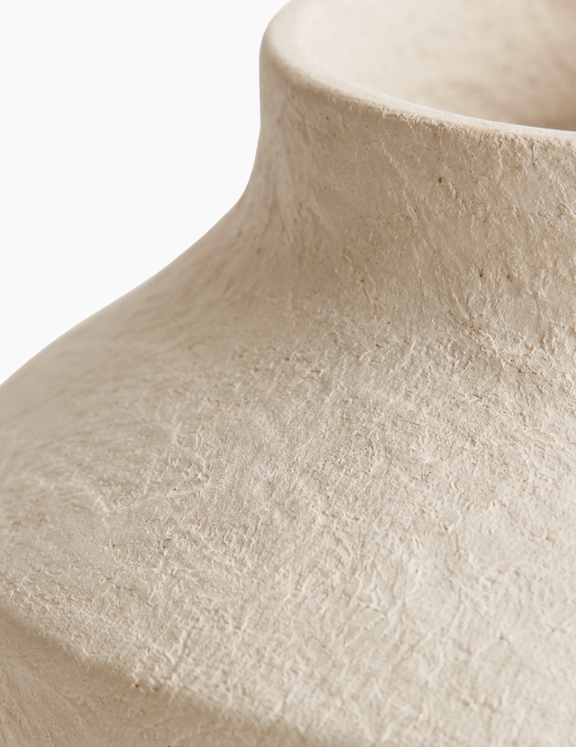 Deko-Vase Pappmaché Sand