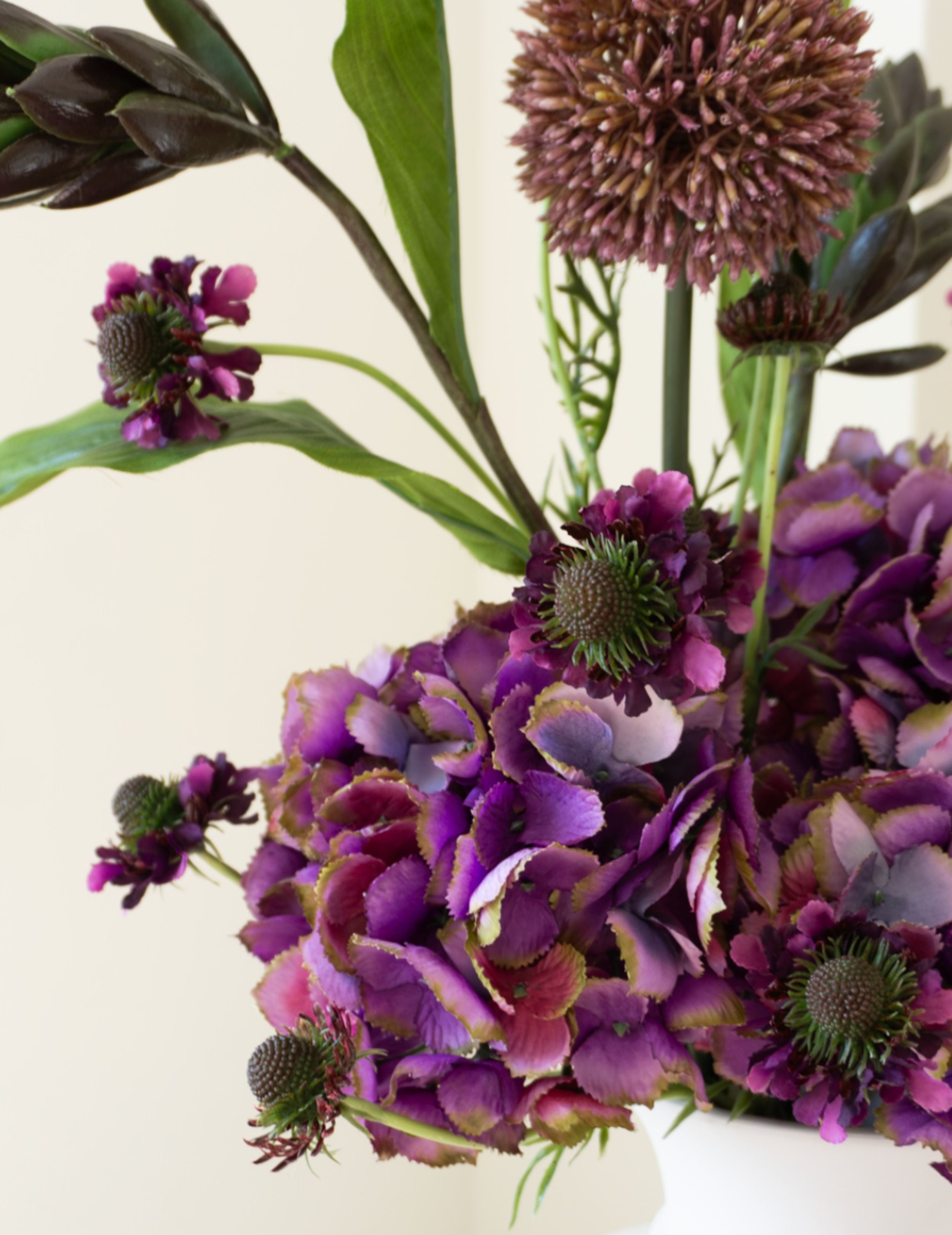 Kunstblumen-Strauß Midnight Plum