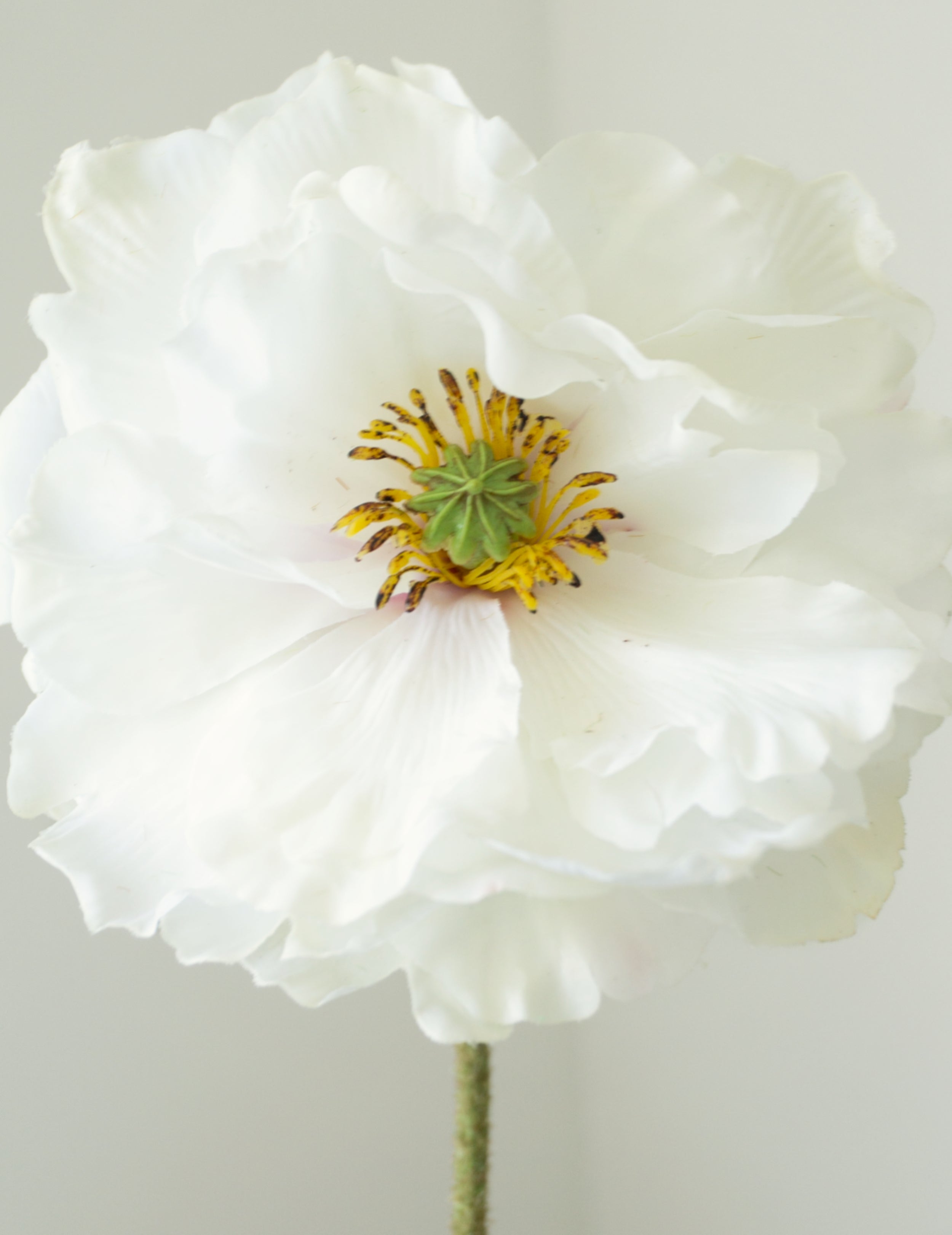 Kunstblume Mohnblume 'Real Touch' Weiß