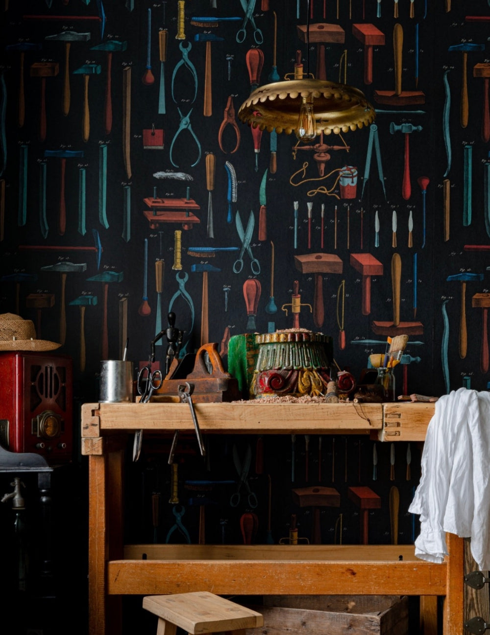 Wandtapete Old Tools