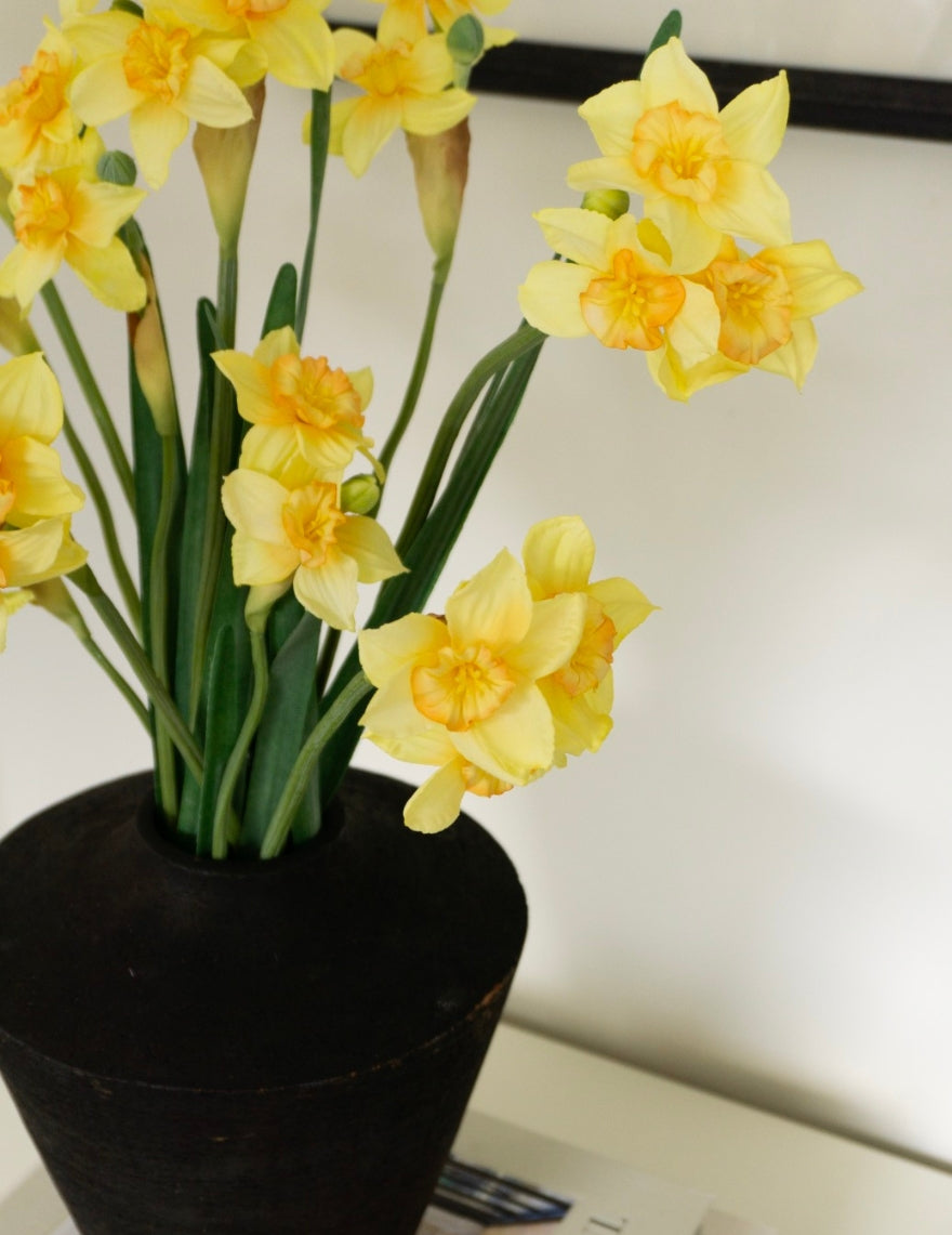 Kunstblume Narzisse Gelb