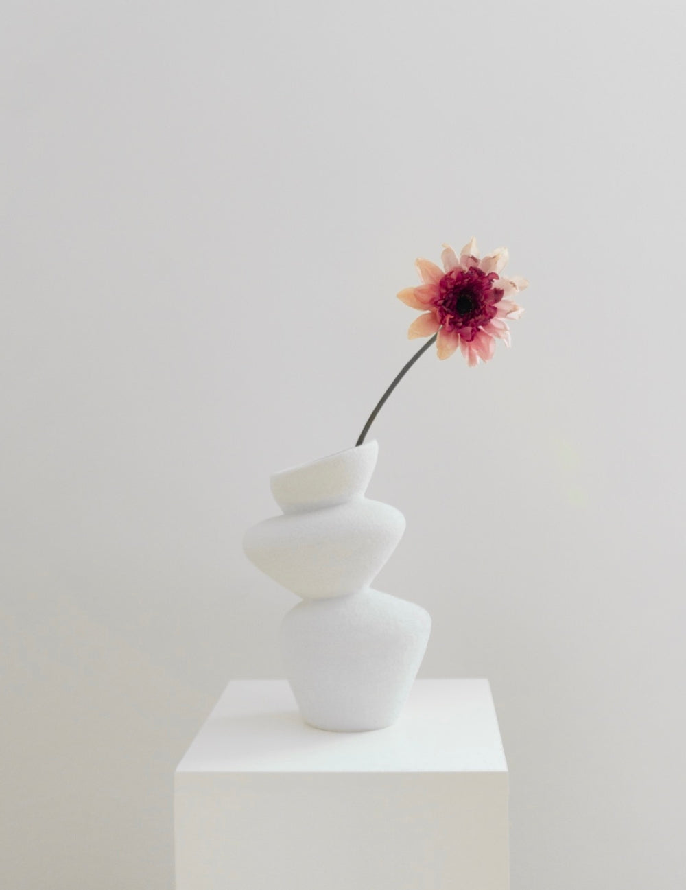 Kunstblume Gerbera 'Verwelkt' Rosarot