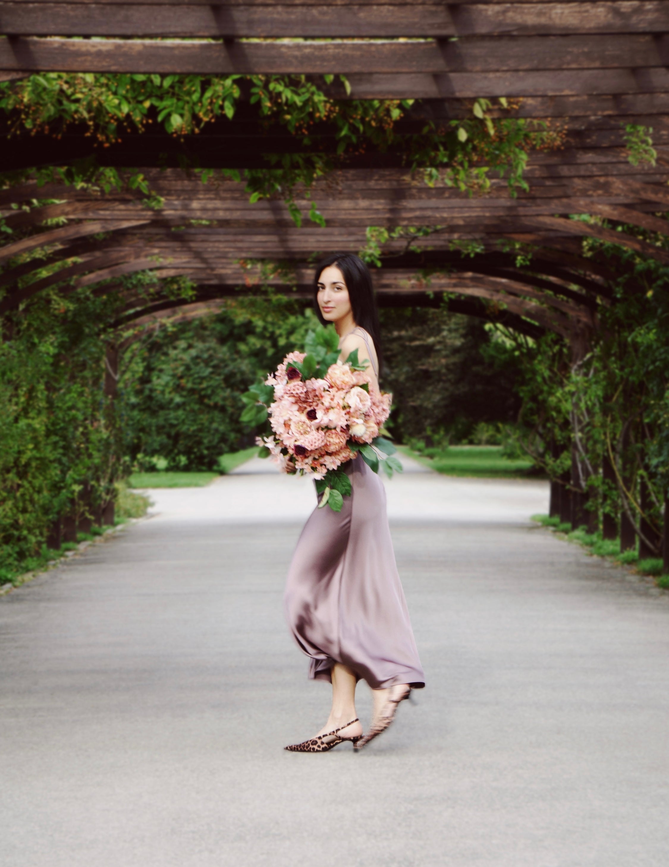 Kunstblumen-Strauß Dusky Peach