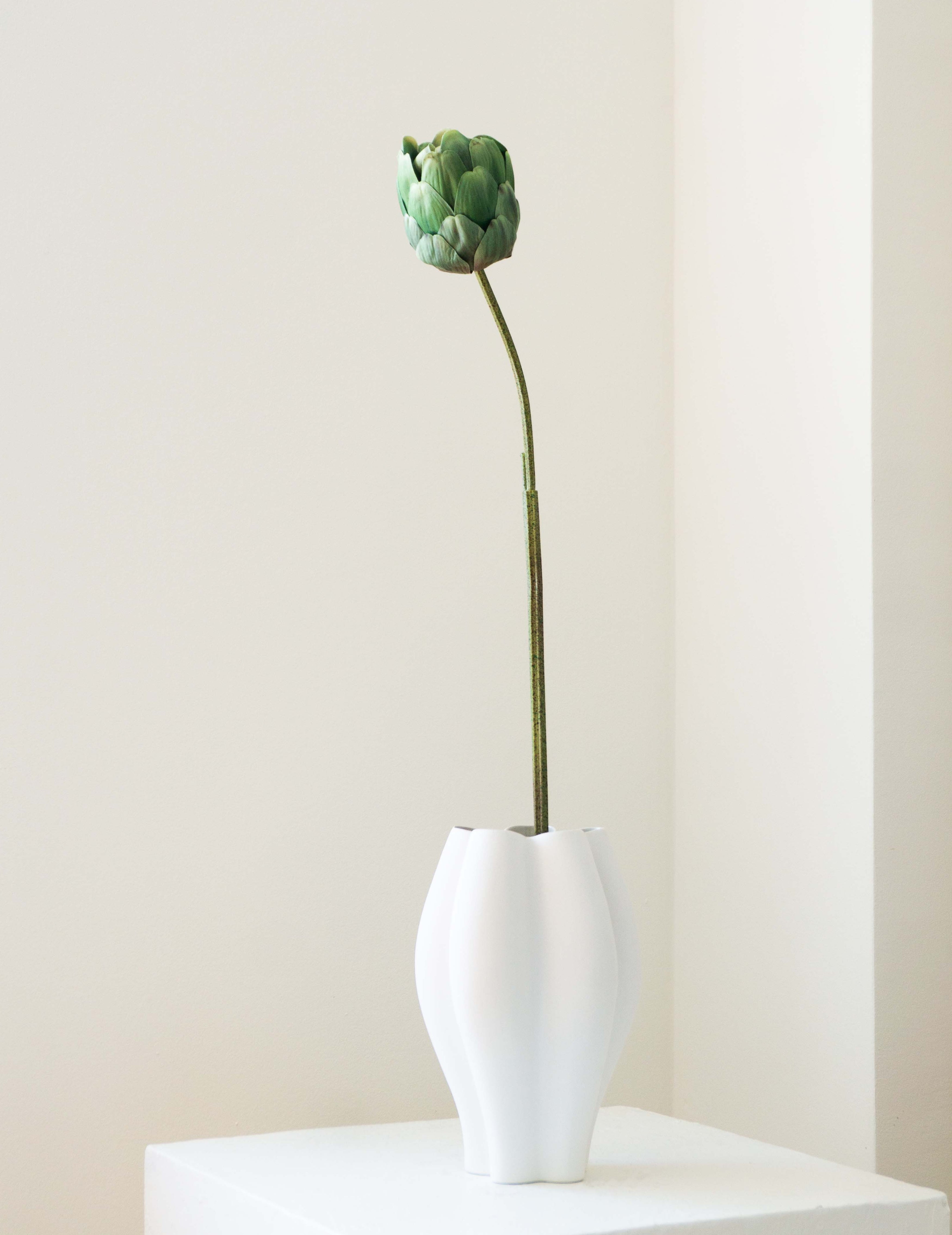 Kunstblume Artischocke Grün