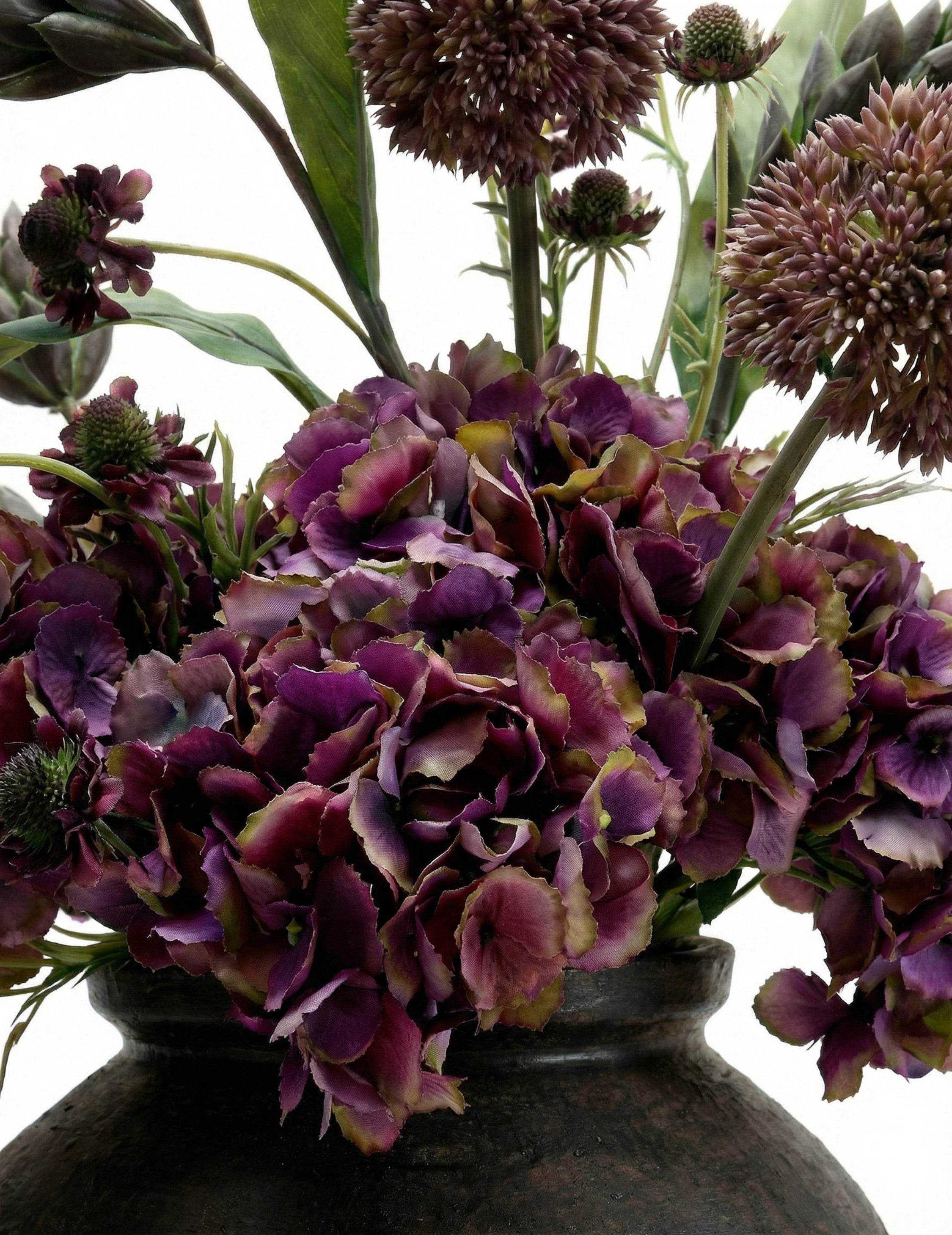 Kunstblumen-Strauß Midnight Plum