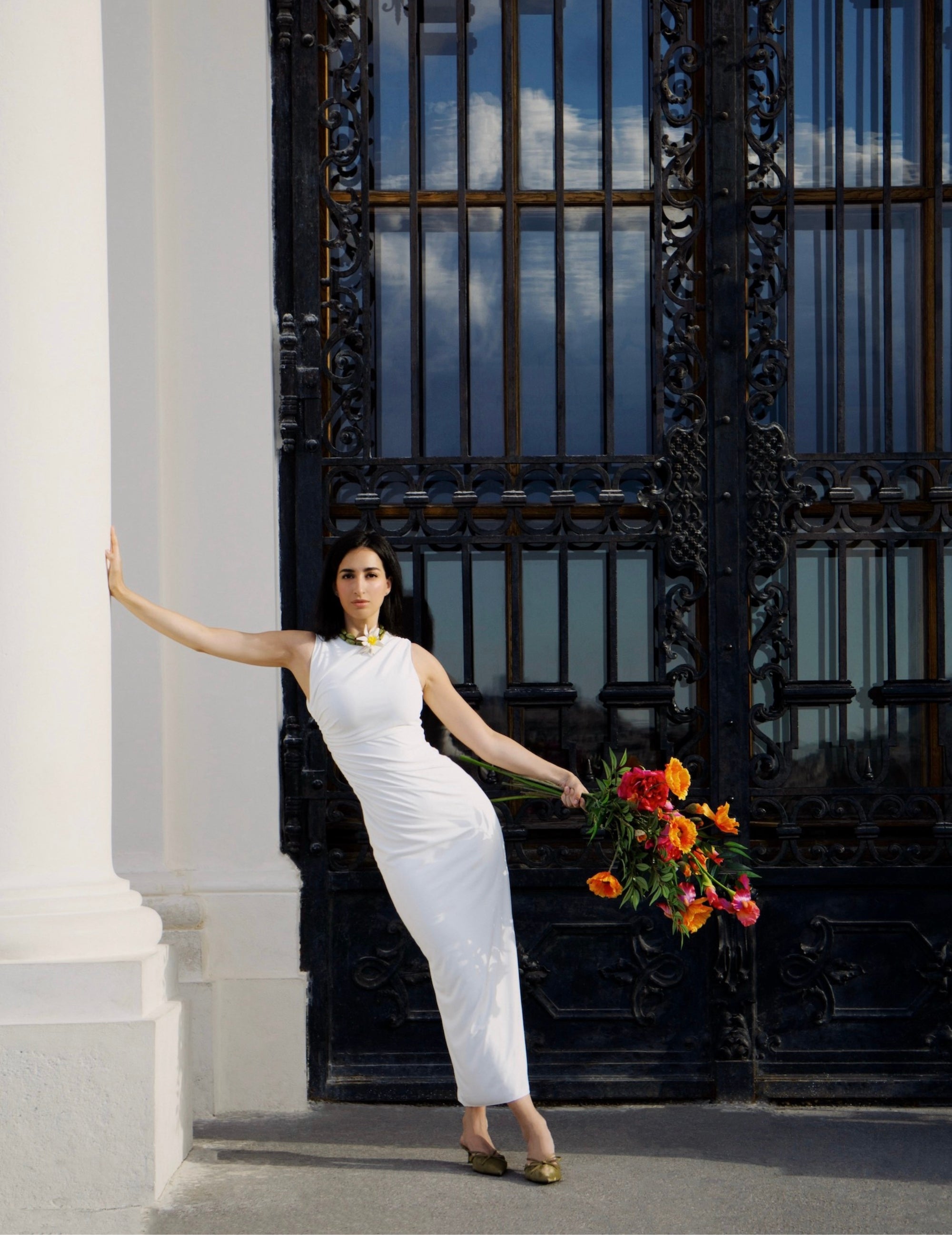 Kunstblumen-Strauß Tangerine Tango